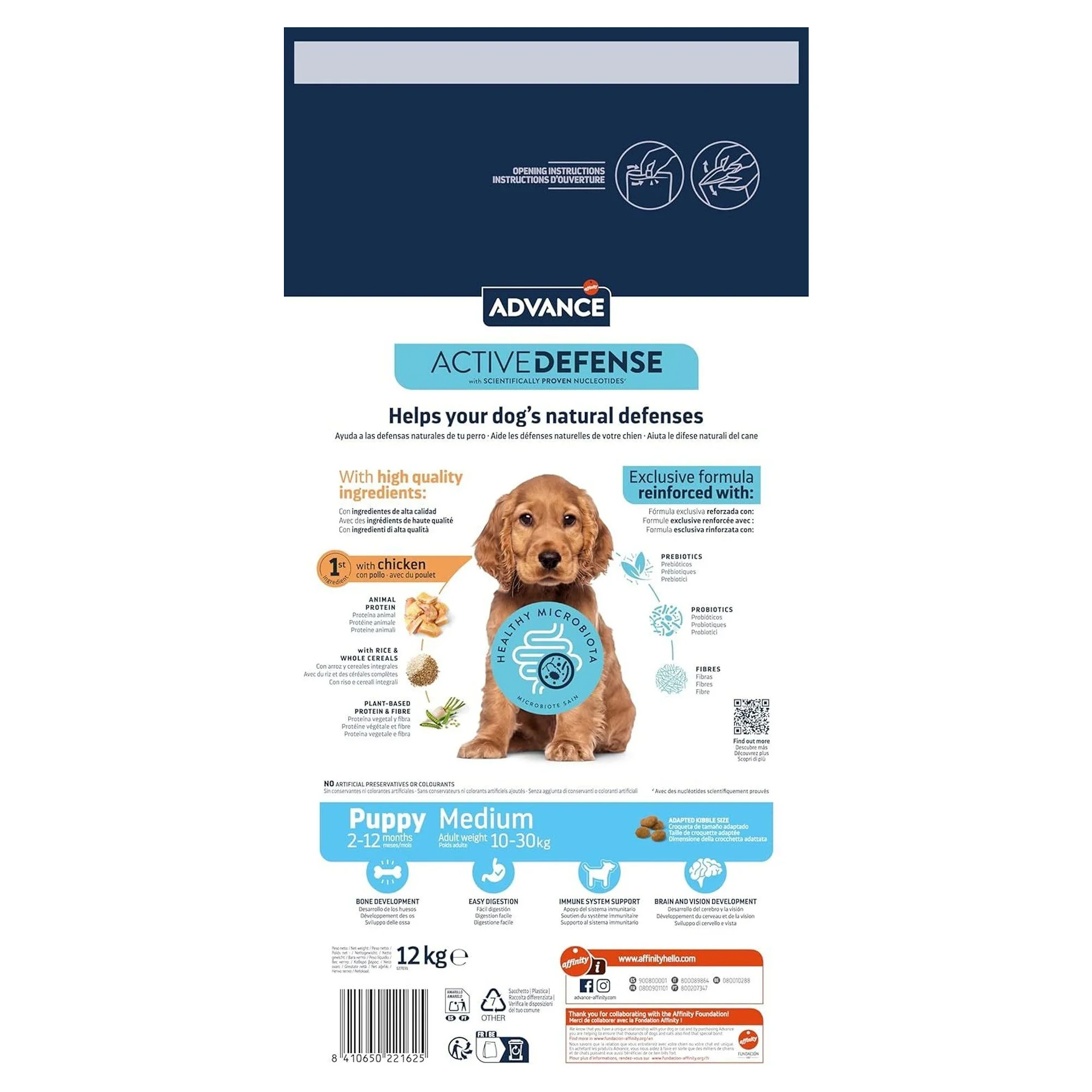 Advance Puppy Protect Tavuklu Orta Irk Yavru Köpek Maması 12 KG — Normal, 12.1 kg — Görsel 3