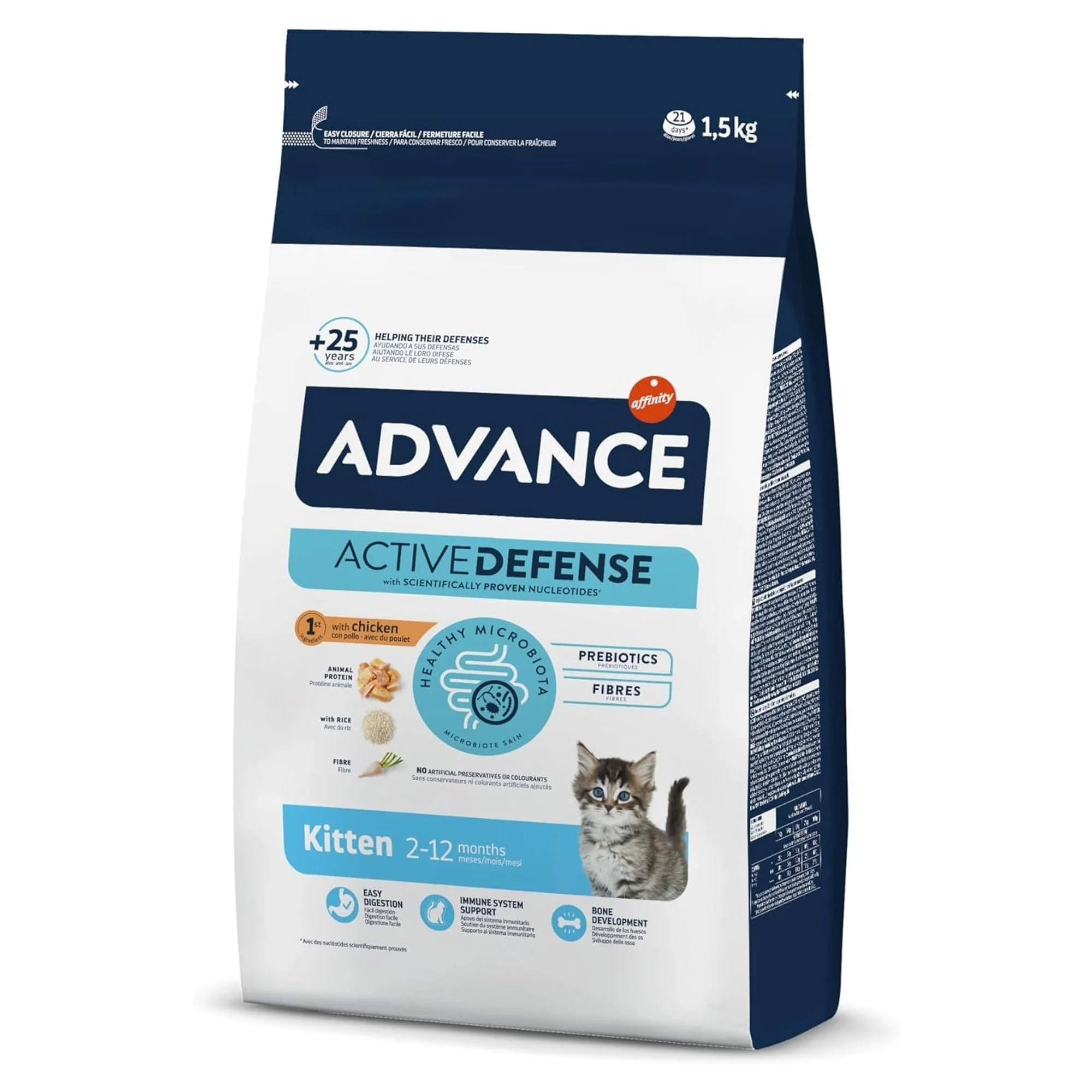 Advance Kitten Tavuklu ve Pirinçli Yavru Kedi Maması 1.5 KG