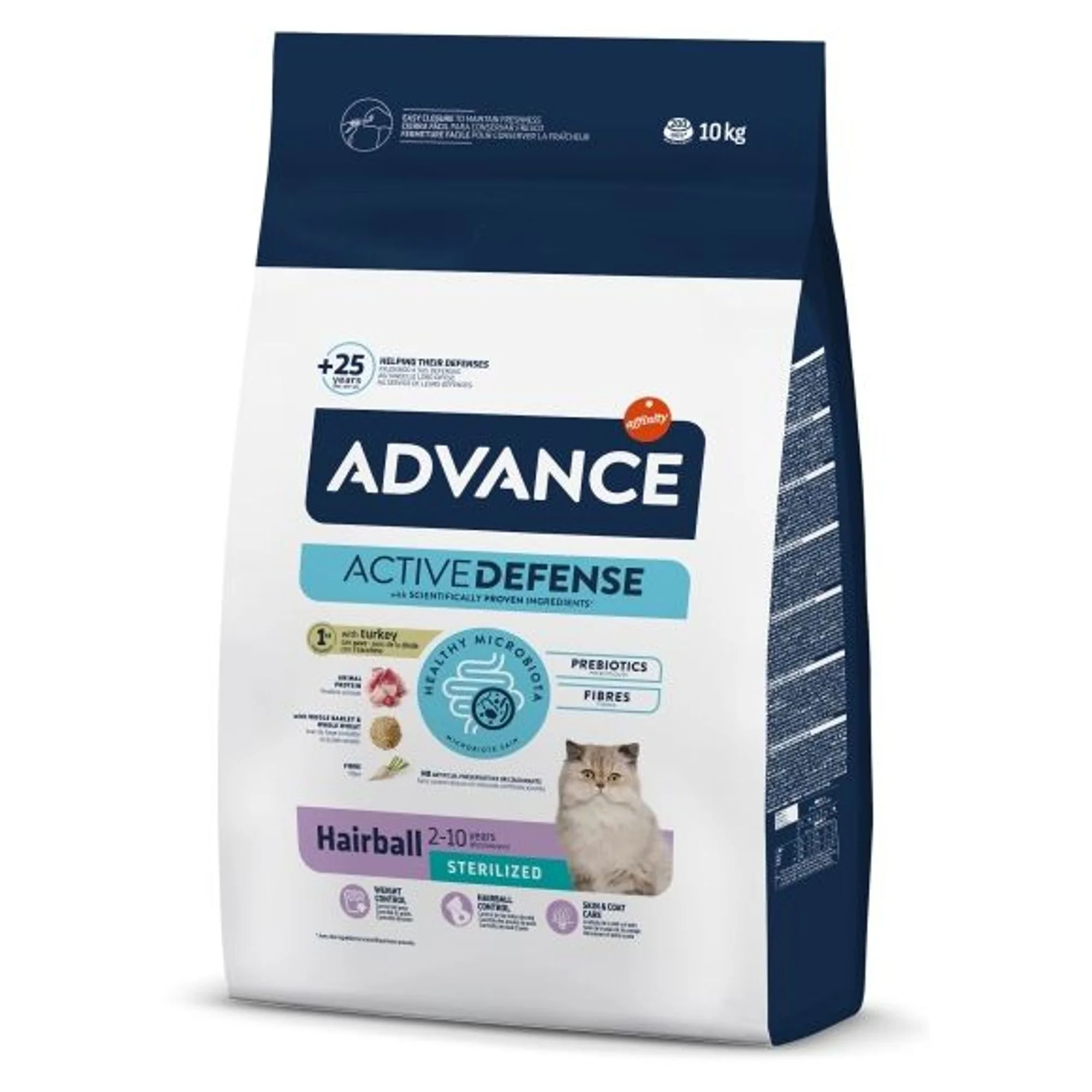 Advance Advance Tüy yumağı Engelleyici Hindili Kısırlaştırılmış Yetişkin Kedi Maması 10 KG