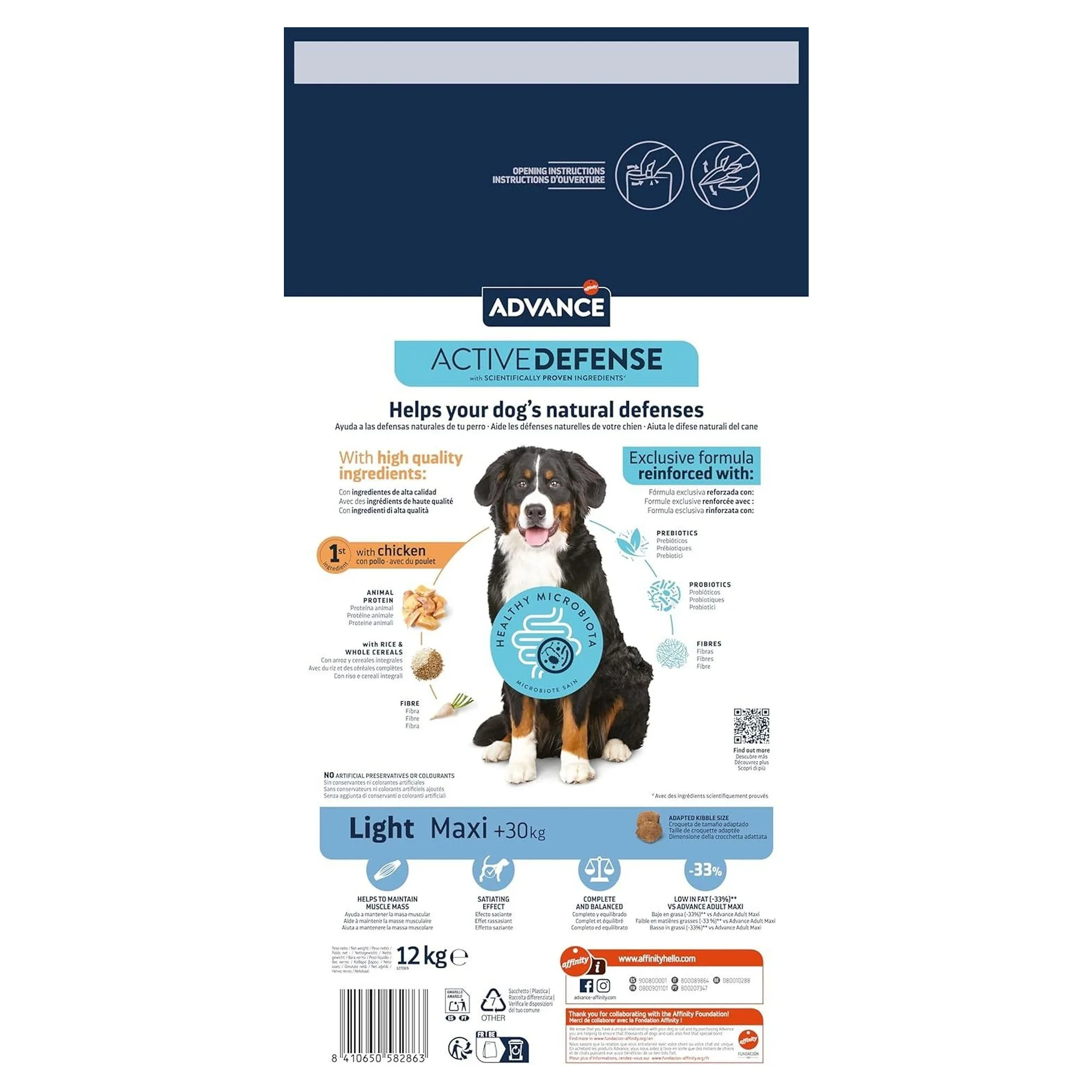 Advance Maxi Light Büyük Irk Diyet Yetişkin Köpek Maması 12 KG — 12.1 kg — Görsel 3