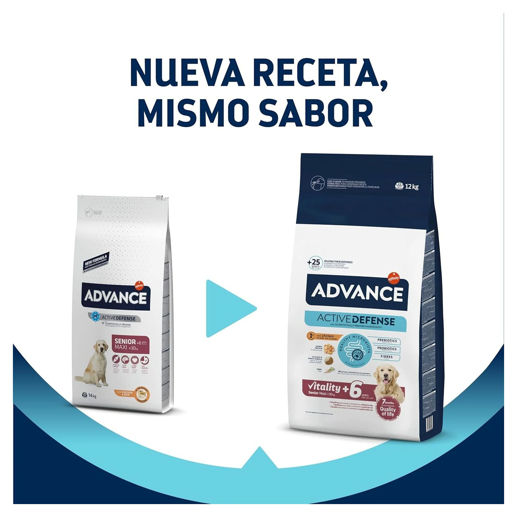 Advance Vitality +6 Tavuklu Büyük Irk Yaşlı Köpek Maması 12 KG — Normal — Görsel 6