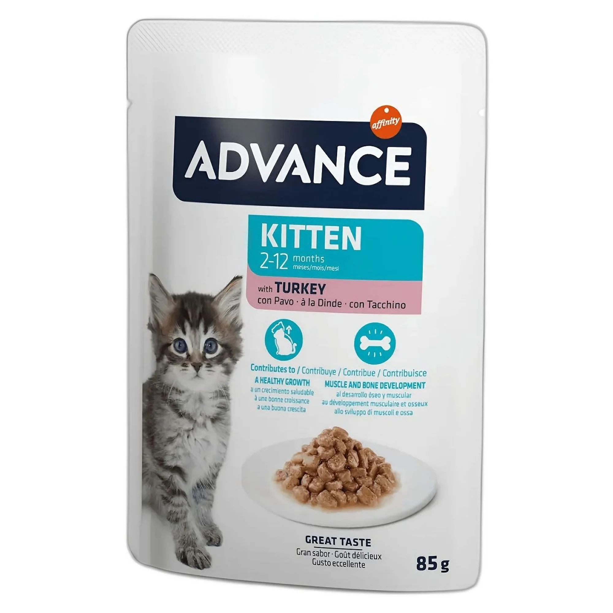 Advance Kıtten Hindili Yaş Yavru Kedi Maması 85 G