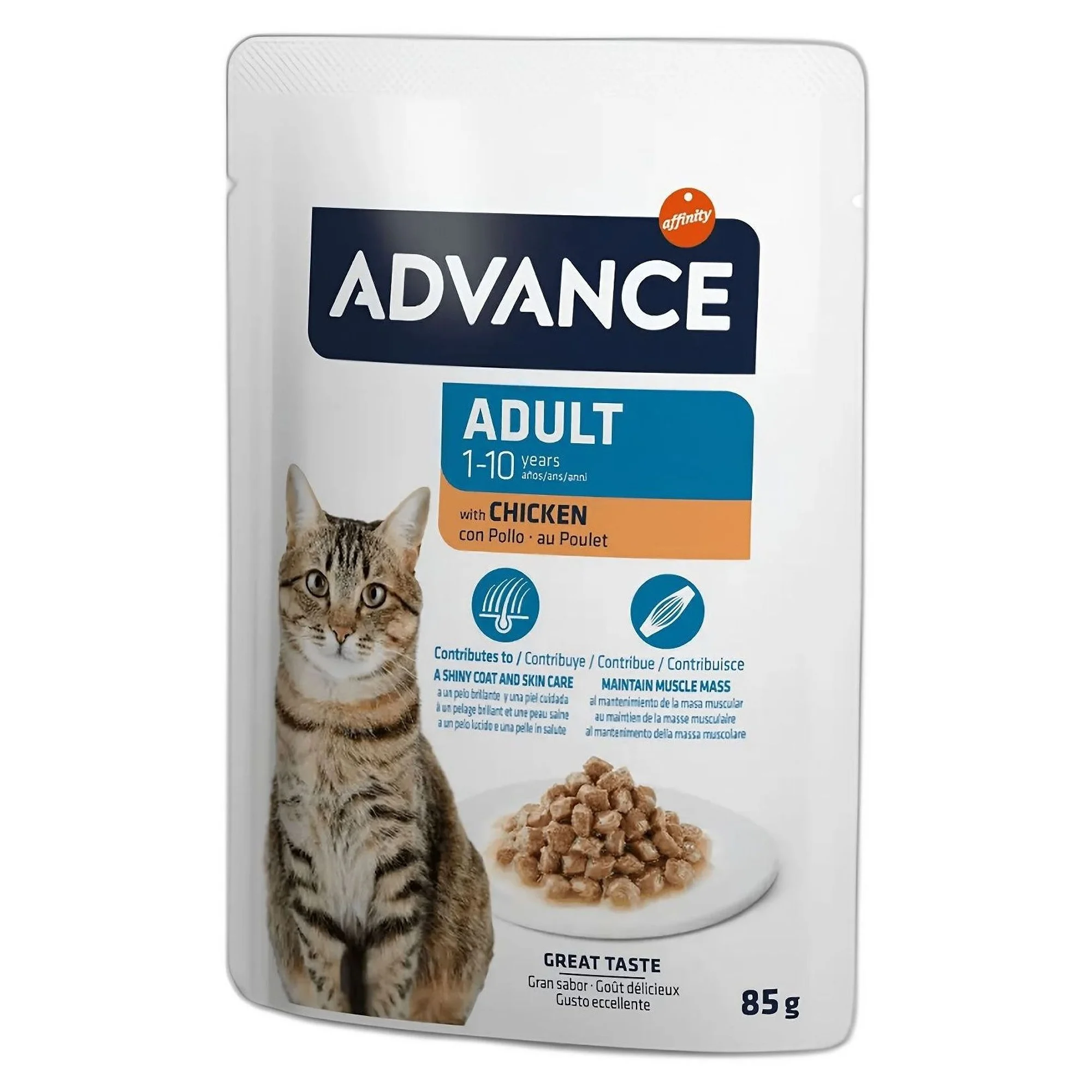 Advance Pouch Tavuklu Yaş Yetişkin Kedi Maması 85 G