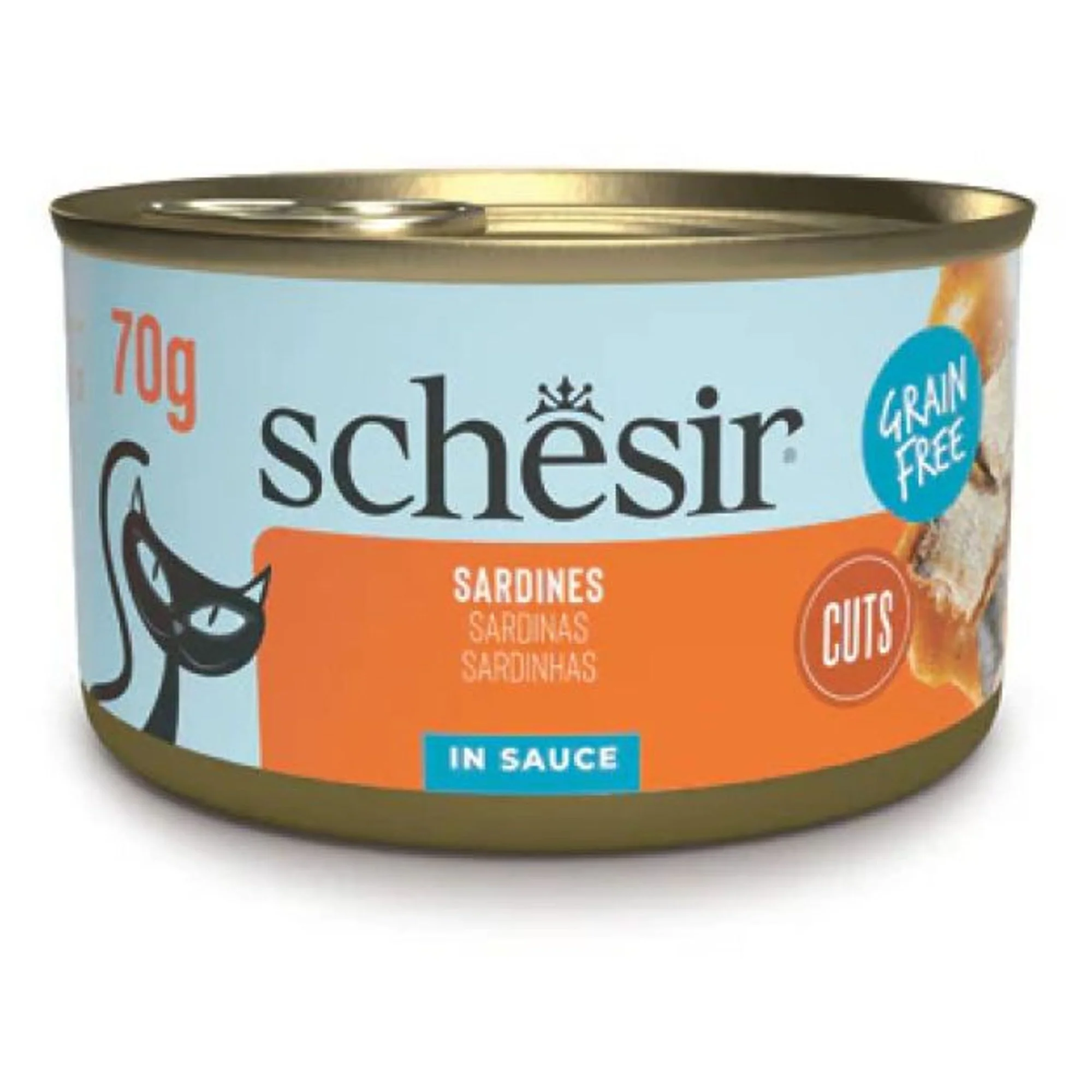 Schesir Schesir Sos İçinde Sardalyalı Yetişkin Kedi Konservesi 70G
