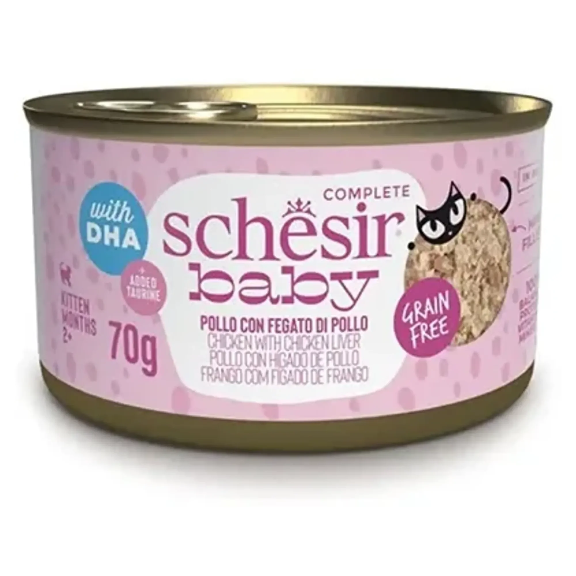 Schesir Schesir Babycat Tavuklu ve Ciğerli Yavru Kedi Konservesi 70 G