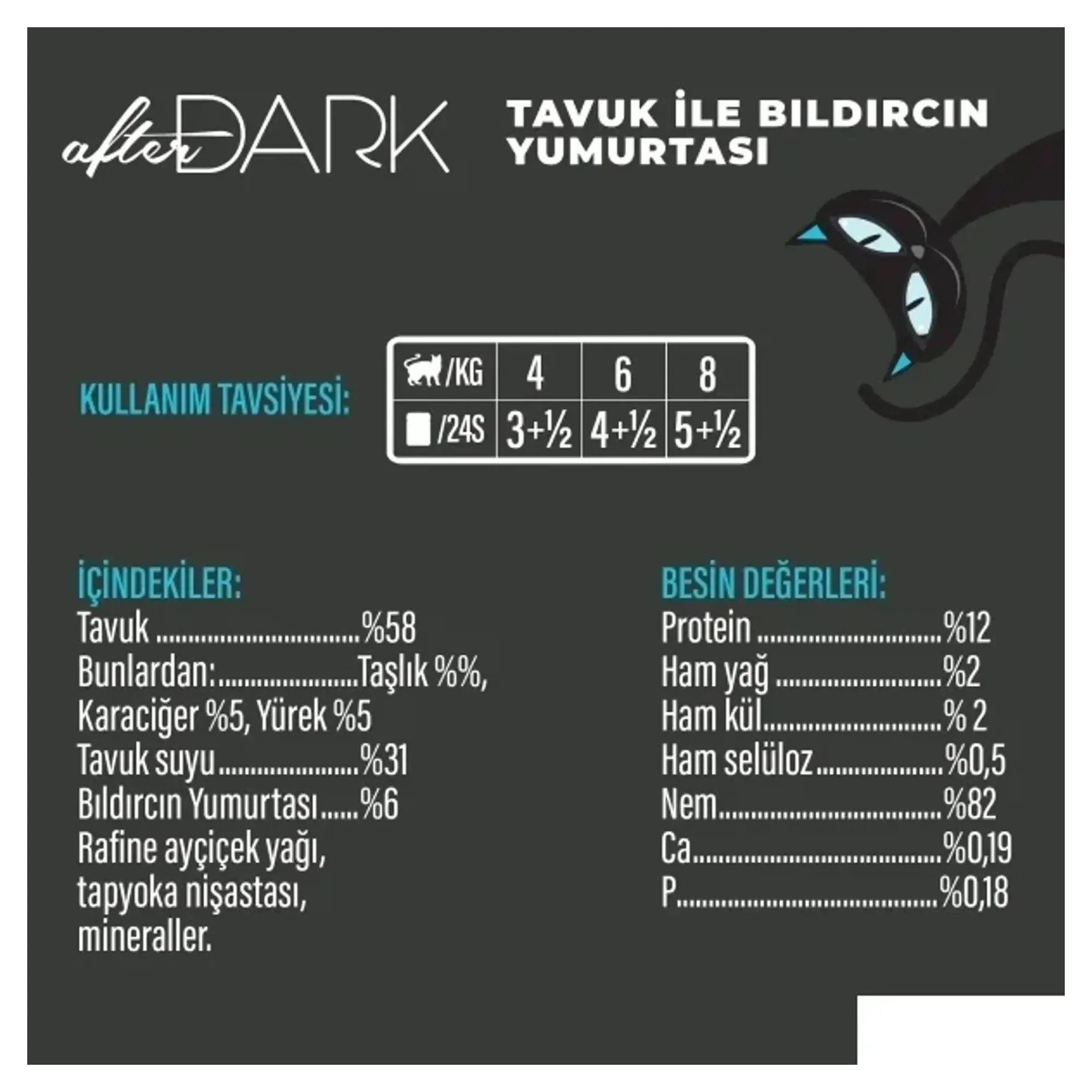 Schesir Schesir After Dark Tavuk ile Bıldırcın Yumurtası Et Suyunda Yetişkin Kedi Konservesi 80G — Normal, 90 g — Görsel 3