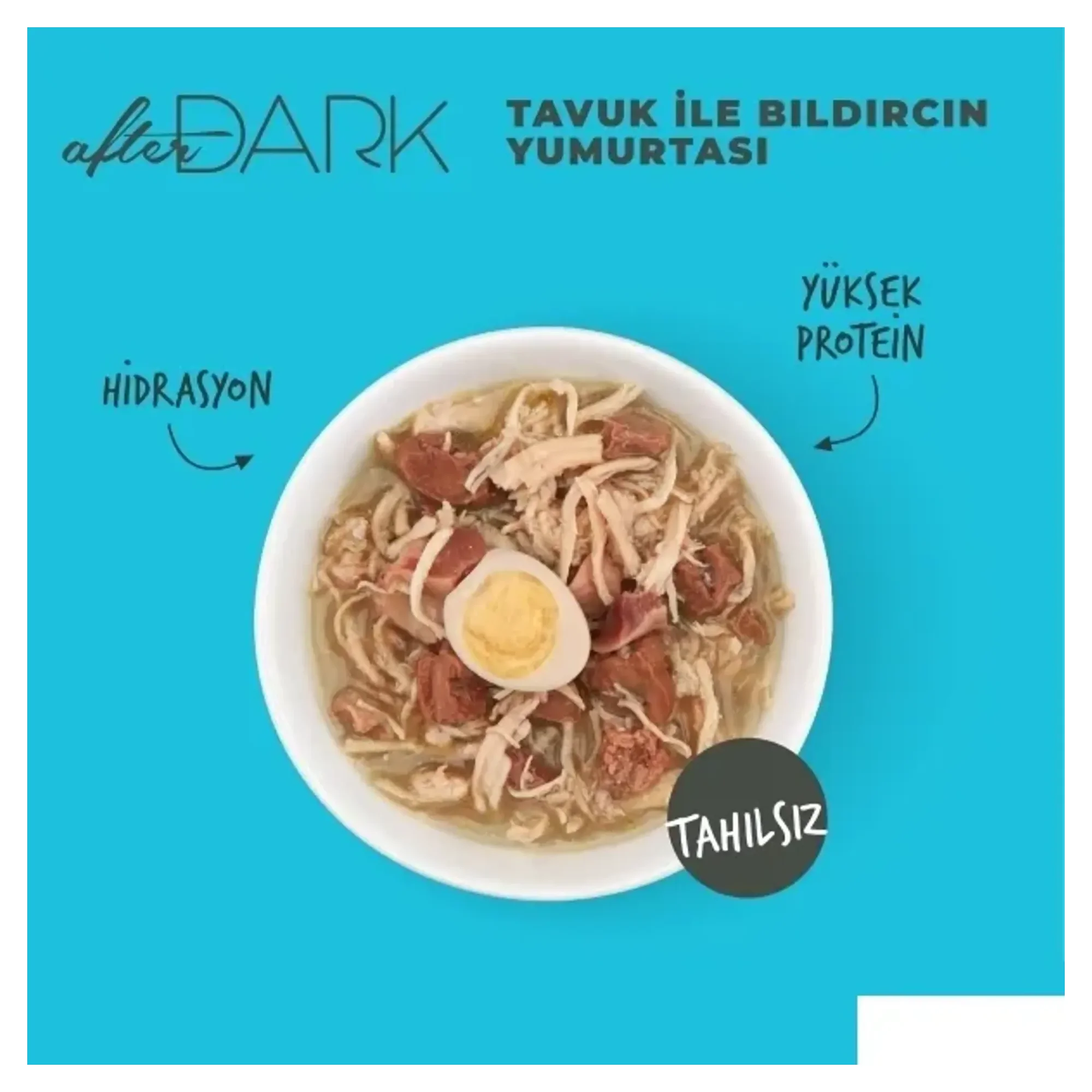 Schesir Schesir After Dark Tavuk ile Bıldırcın Yumurtası Et Suyunda Yetişkin Kedi Konservesi 80G — Normal, 90 g — Görsel 4