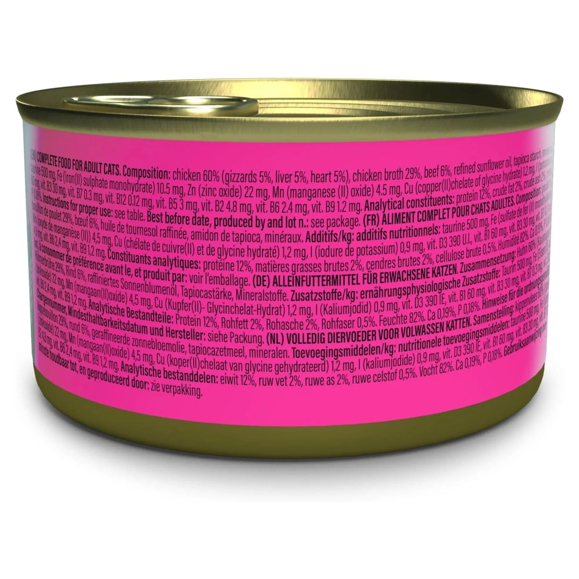 Schesir After Dark Tavuk ile Sığır Et Suyunda Yetişkin Kedi Konservesi 80G — Normal, 90 g — Görsel 5