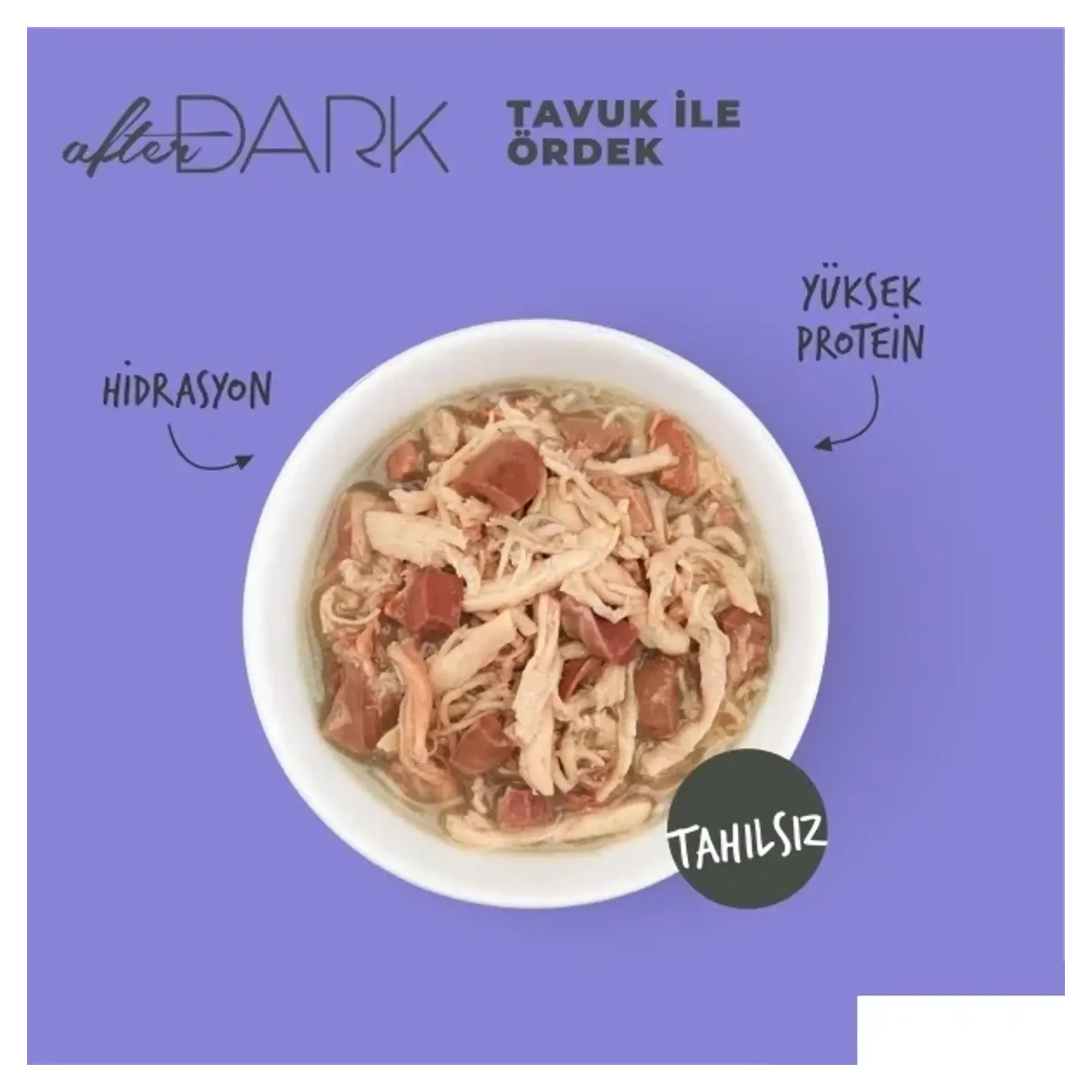 Schesir Schesir After Dark Tavuk ile Ördek Et Suyunda Yetişkin Kedi Konservesi 80G — Normal — Görsel 4