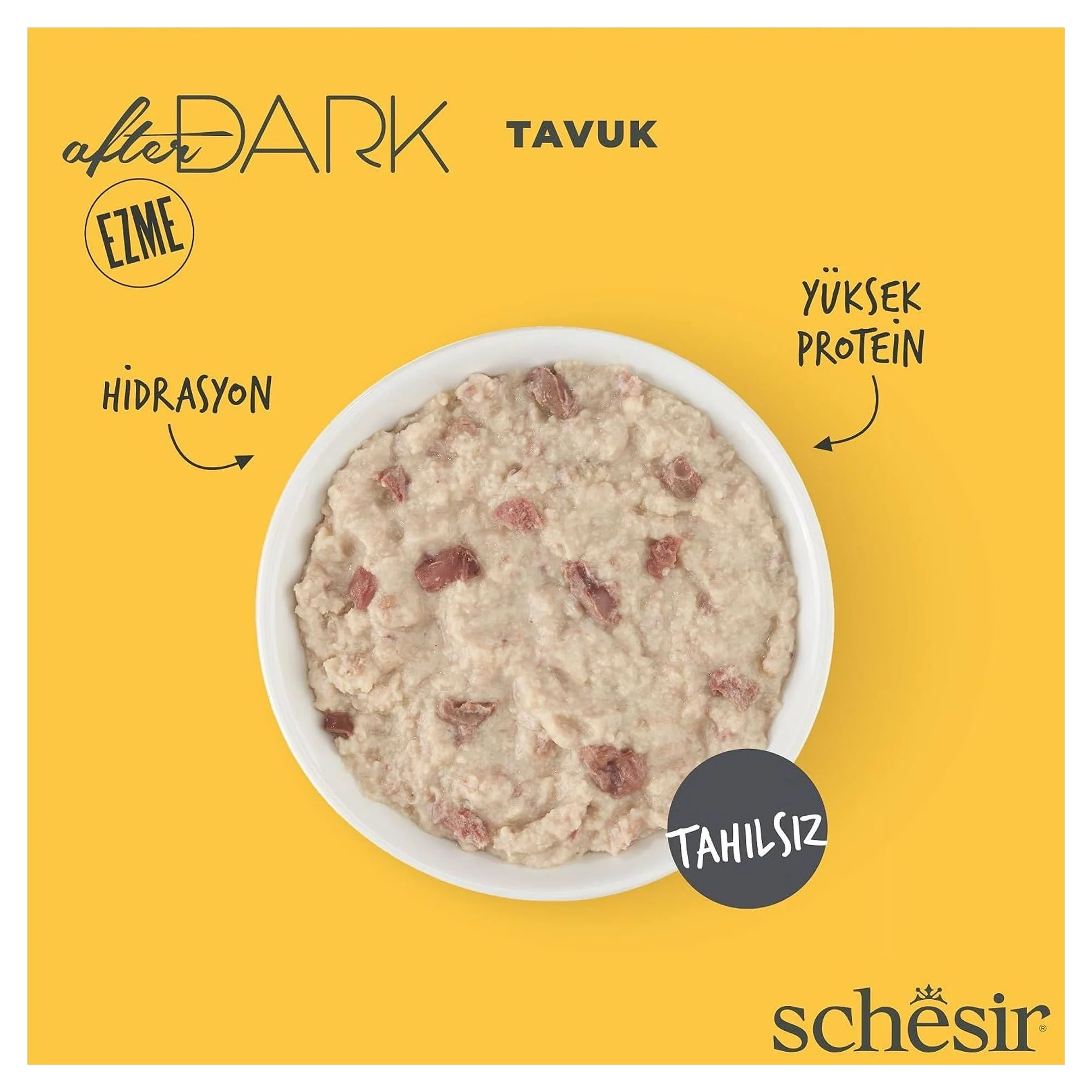 Schesir After Dark Pate Tavuklu Yetişkin Kedi Konservesi 80 G — Normal, 85 g — Görsel 2