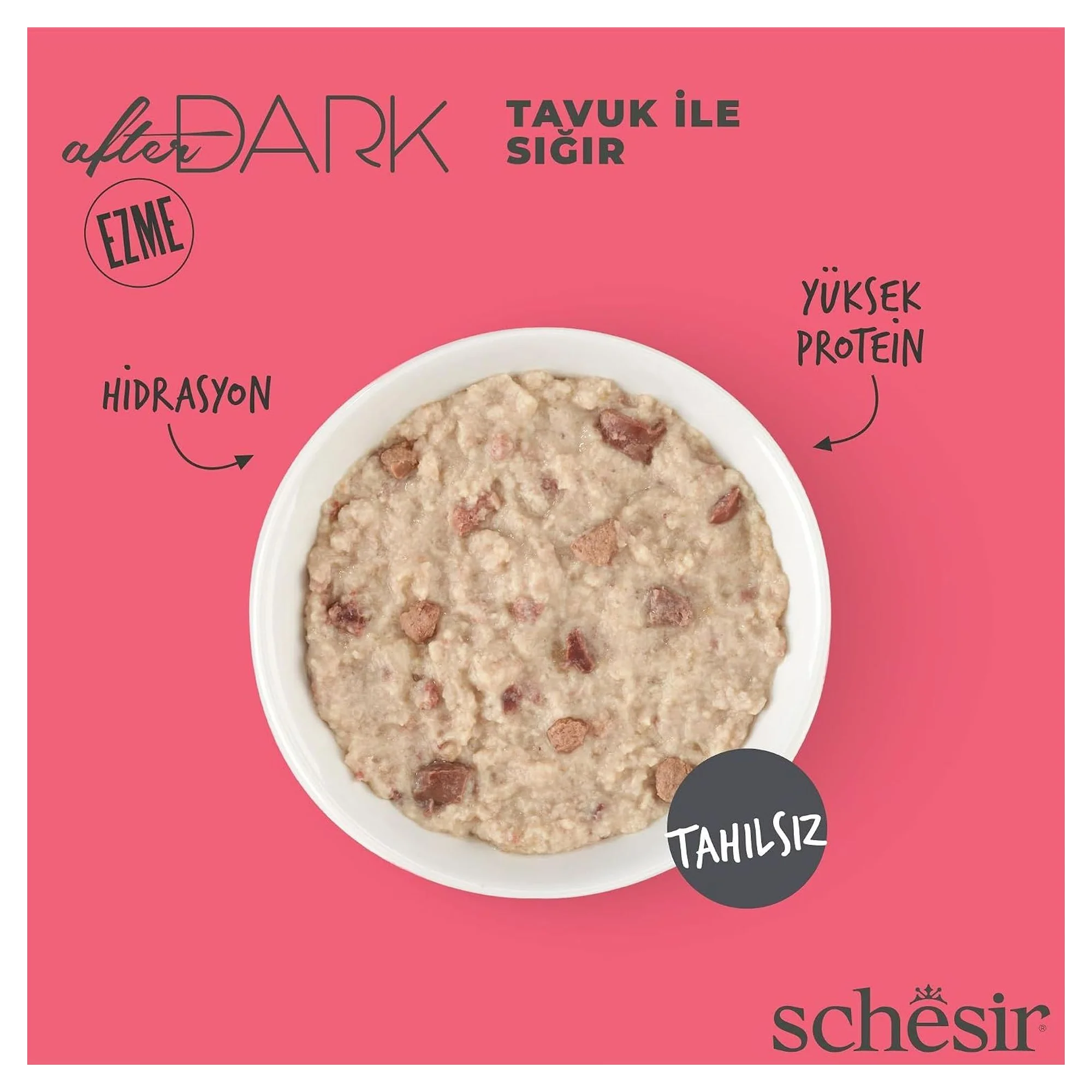 Schesir After Dark Pate Tavuk ve Sığır Etli Yetişkin Kedi Konservesi 80 G — Normal, 90 g — Görsel 2