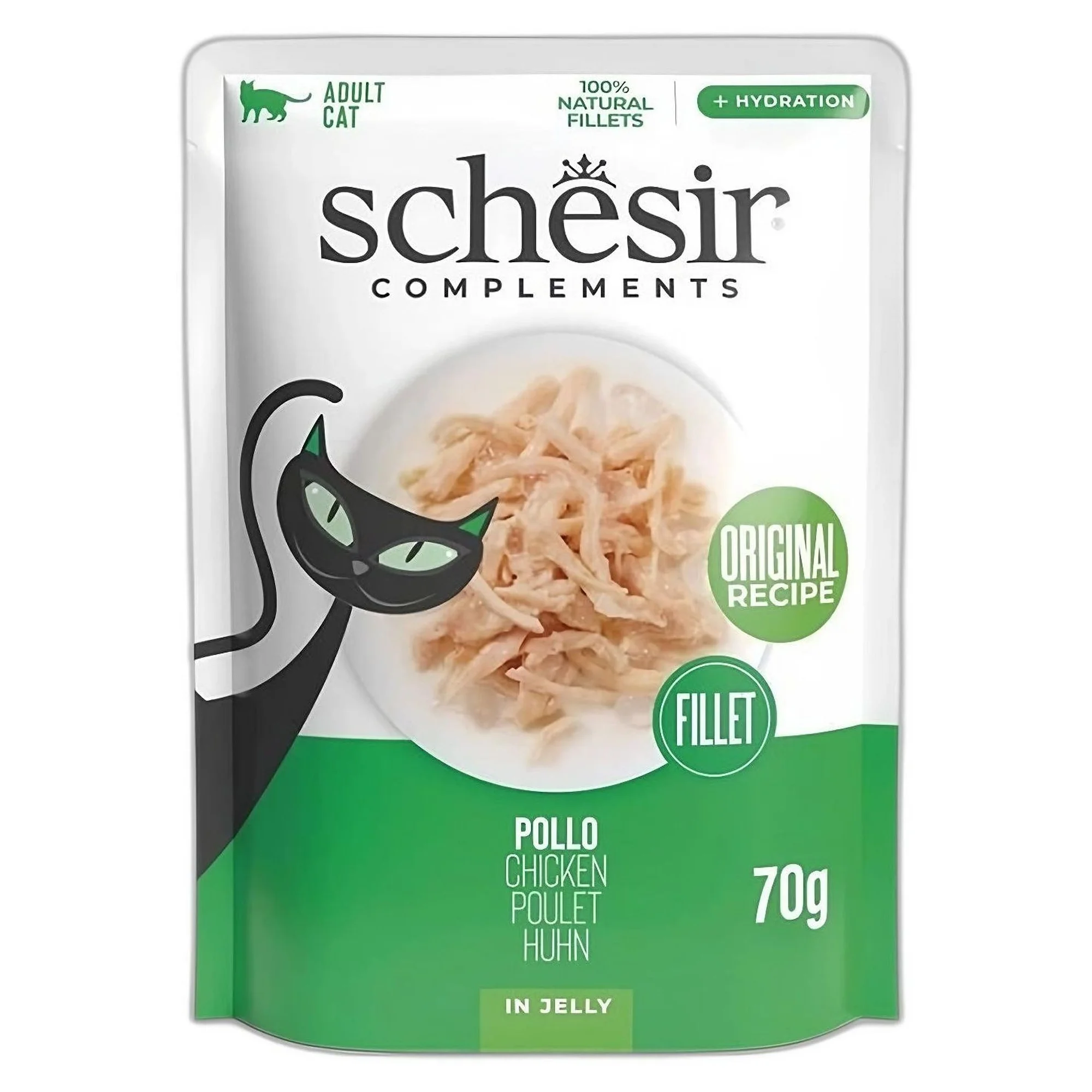 Schesir Schesir Jelly Tavuk Filetolu Jöle İçinde Yetişkin Kedi Pouch 70g