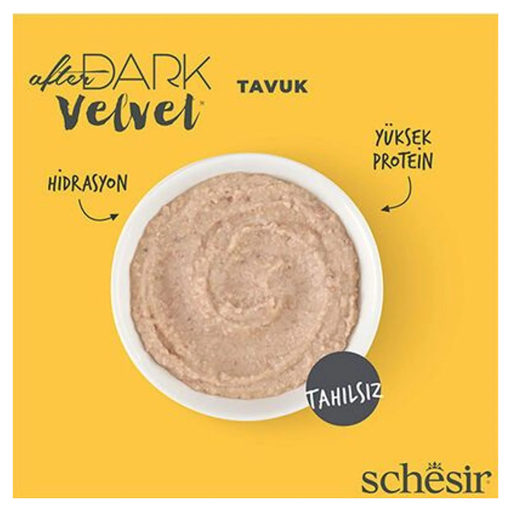 Schesir Schesir After Dark Velvet Mousse Tavuklu Yetişkin Kedi Pouch Yaş Maması 80 G — Normal, 85 g — Görsel 4
