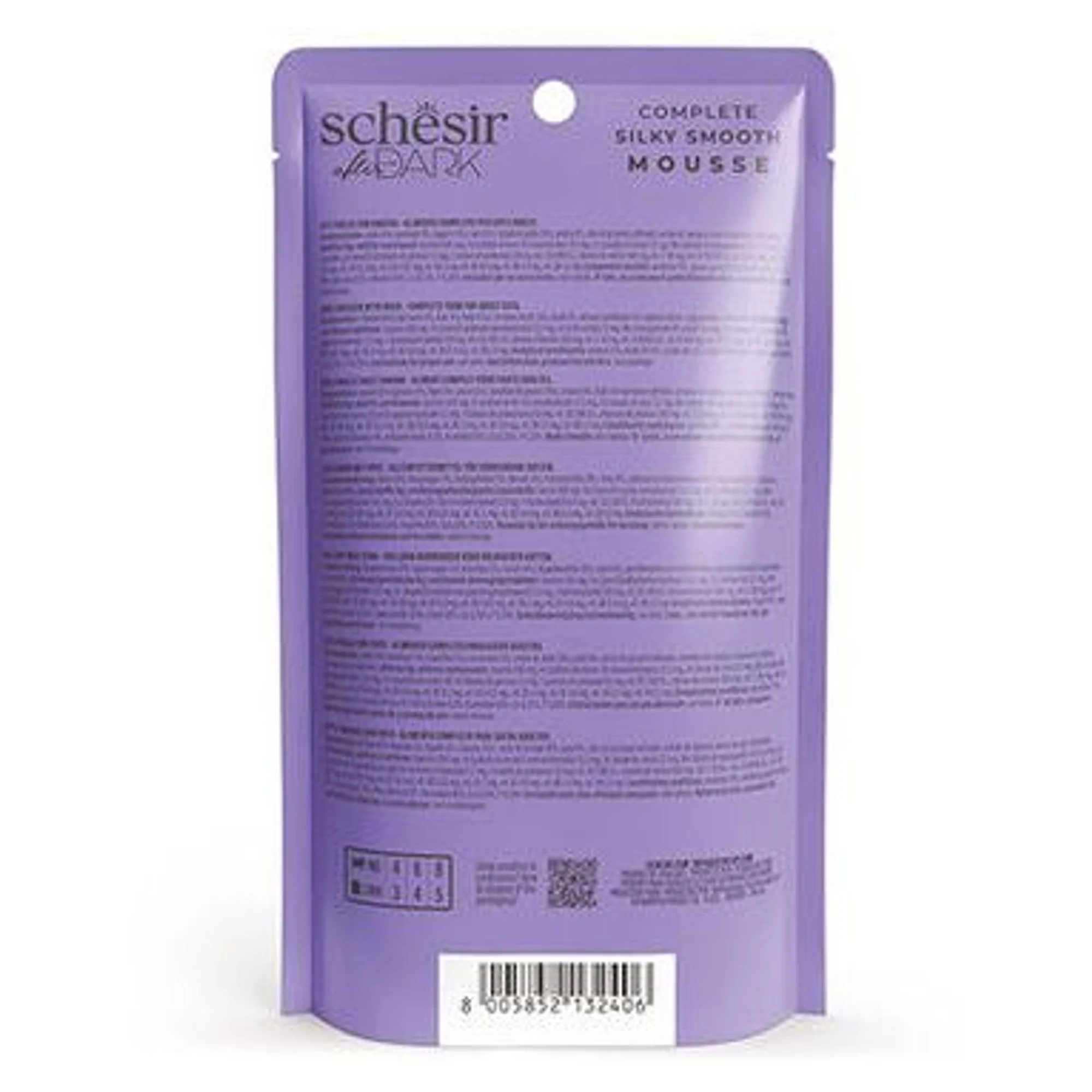 Schesir Schesir After Dark Velvet Mousse Tavuklu ve Ördekli Yetişkin Kedi Pouch Yaş Maması 80 G — Normal, 85 g — Görsel 2