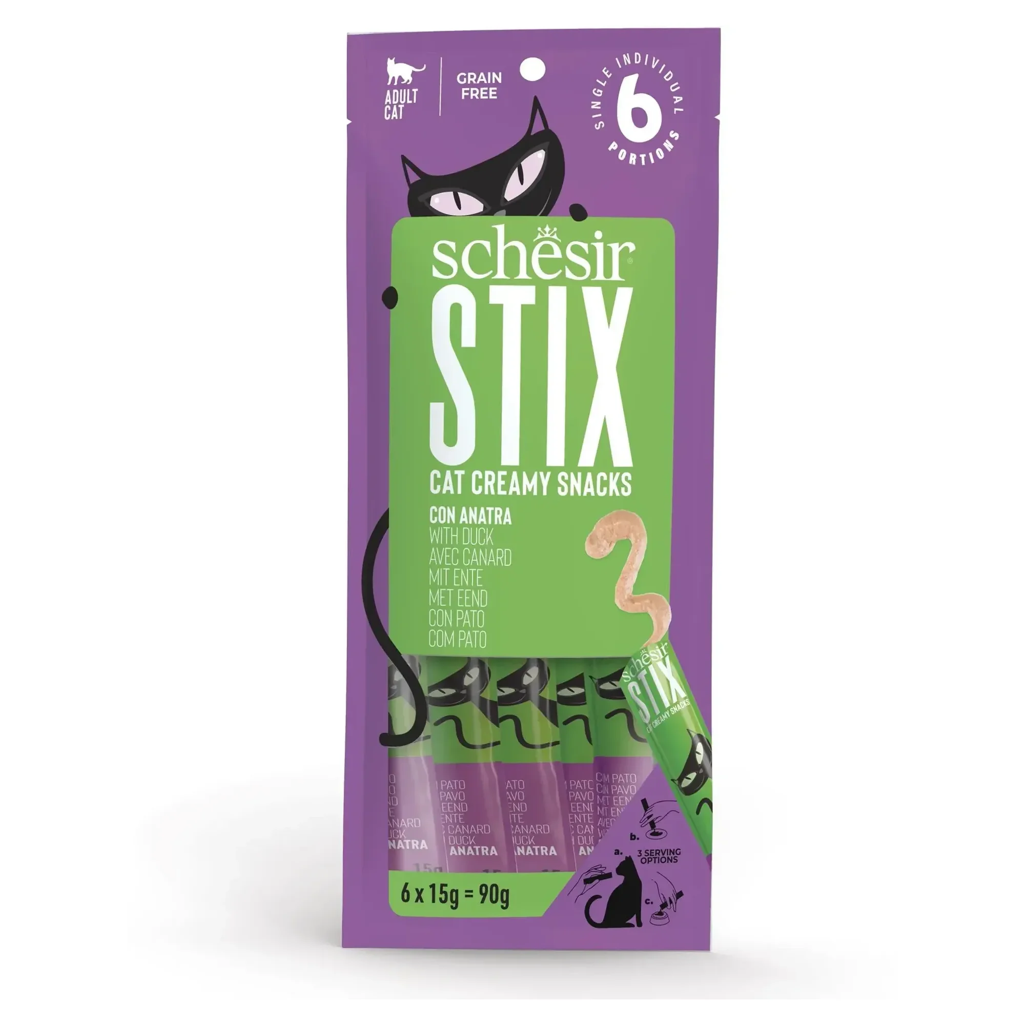 Schesir Schesir Stix Ördekli Krem Ödül Maması 12x6x15G