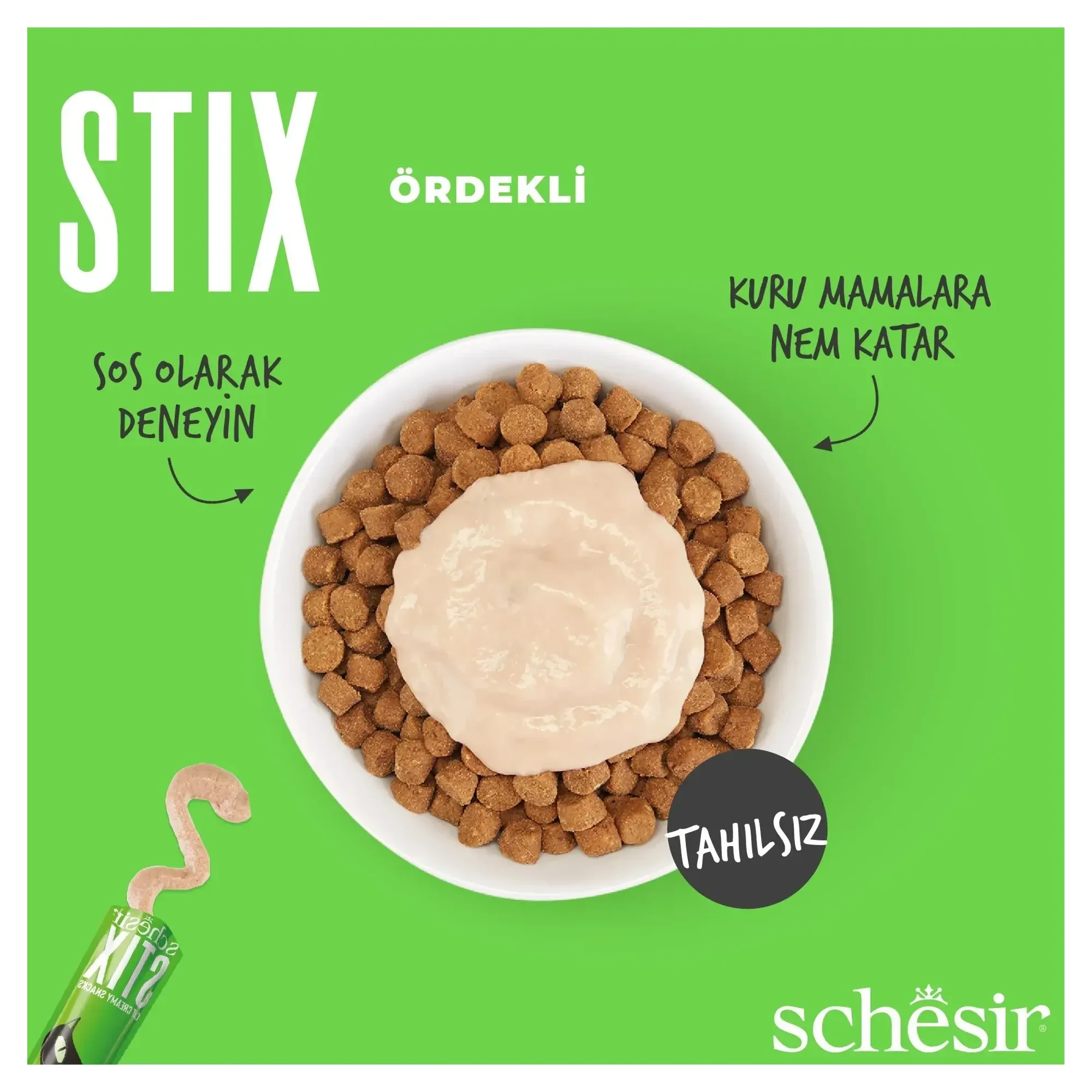Schesir Schesir Stix Ördekli Krem Ödül Maması 12x6x15G — 90 g — Görsel 3
