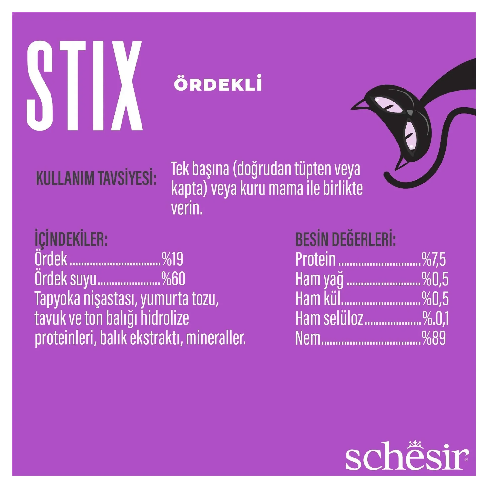 Schesir Schesir Stix Ördekli Krem Ödül Maması 12x6x15G — 90 g — Görsel 5