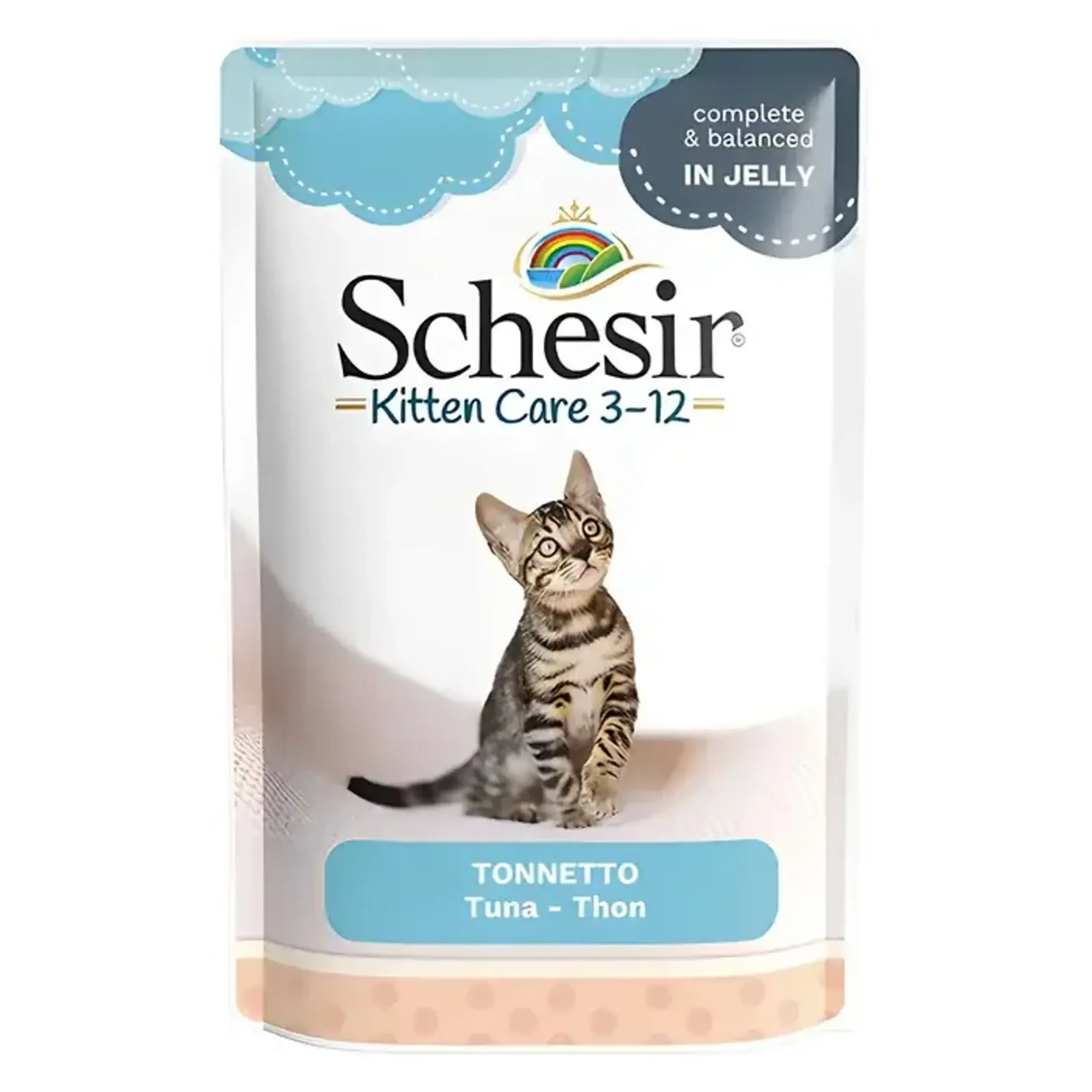 Schesir Schesir Kitten Jöle İçinde Ton Balıklı Pouch Yavru Kedi Maması 85 G