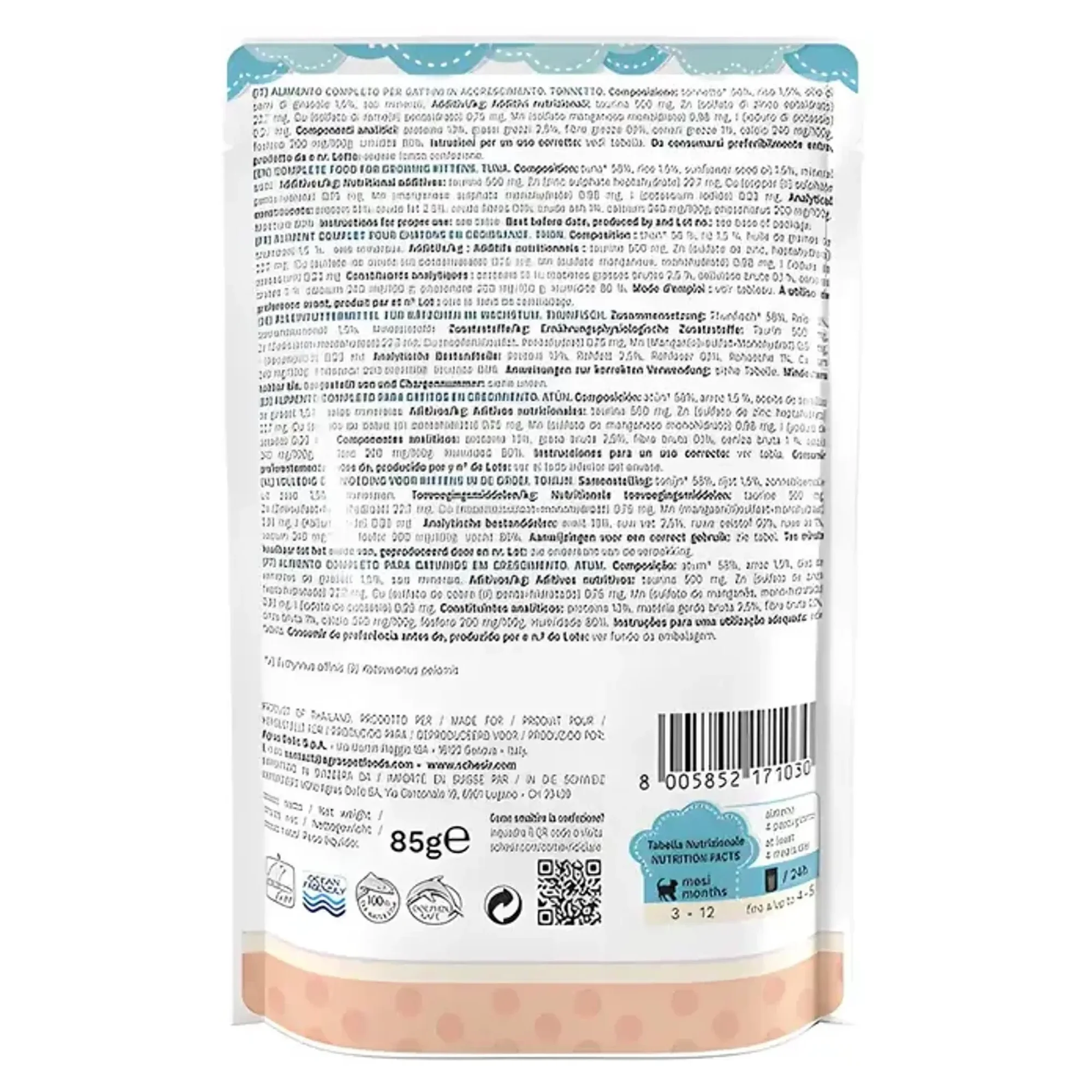 Schesir Schesir Kitten Jöle İçinde Ton Balıklı Pouch Yavru Kedi Maması 85 G — Normal, 85 g — Görsel 2