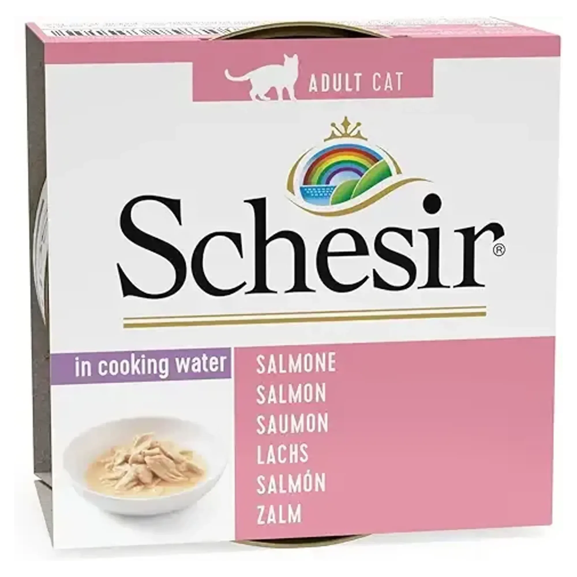 Schesir Schesir Somonlu Pişirme Suyunda Yetişkin Kedi Konservesi 85G