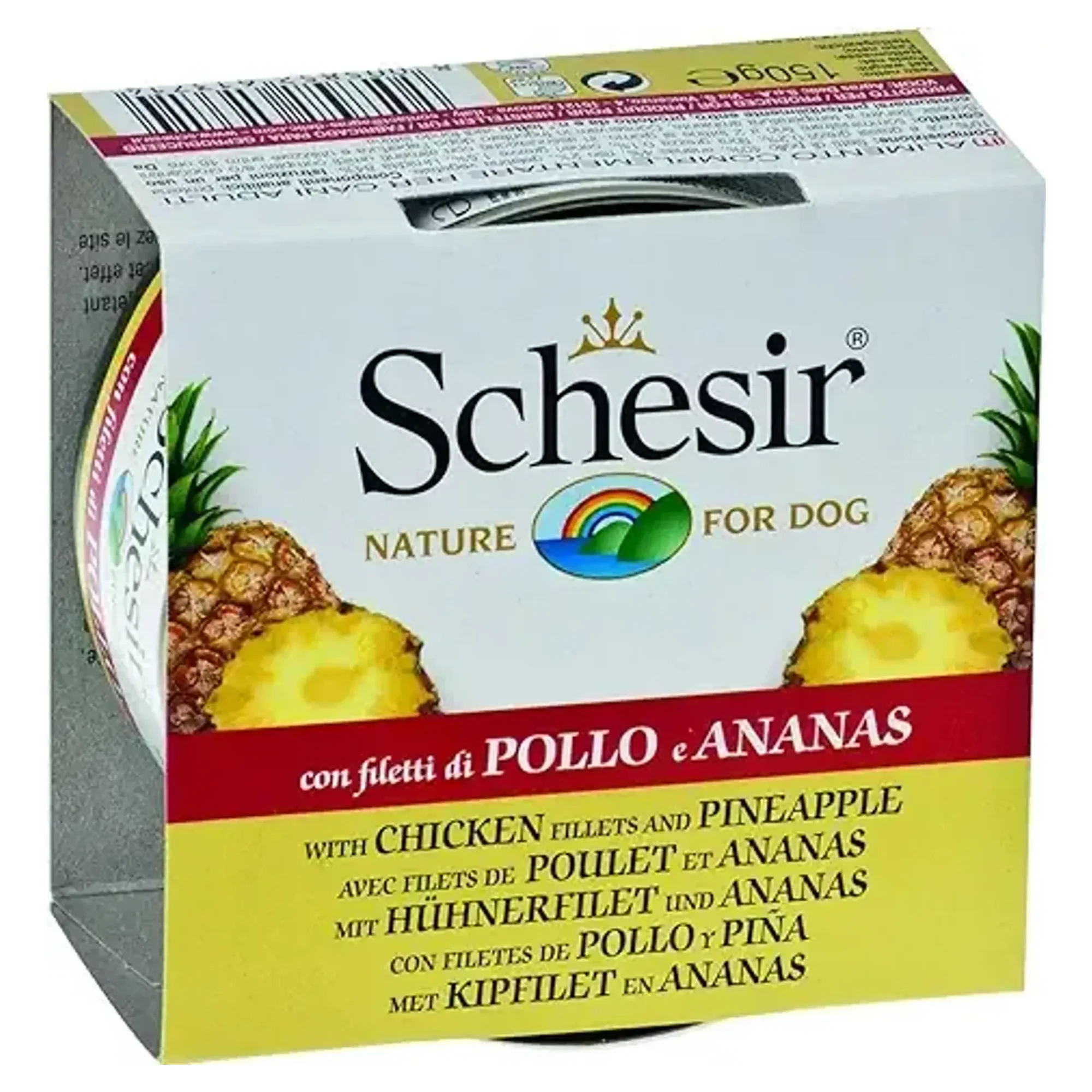 Schesir Schesir Jelly Tavuk ve Ananas Jöle İçinde Yetişkin Köpek Konservesi 150G