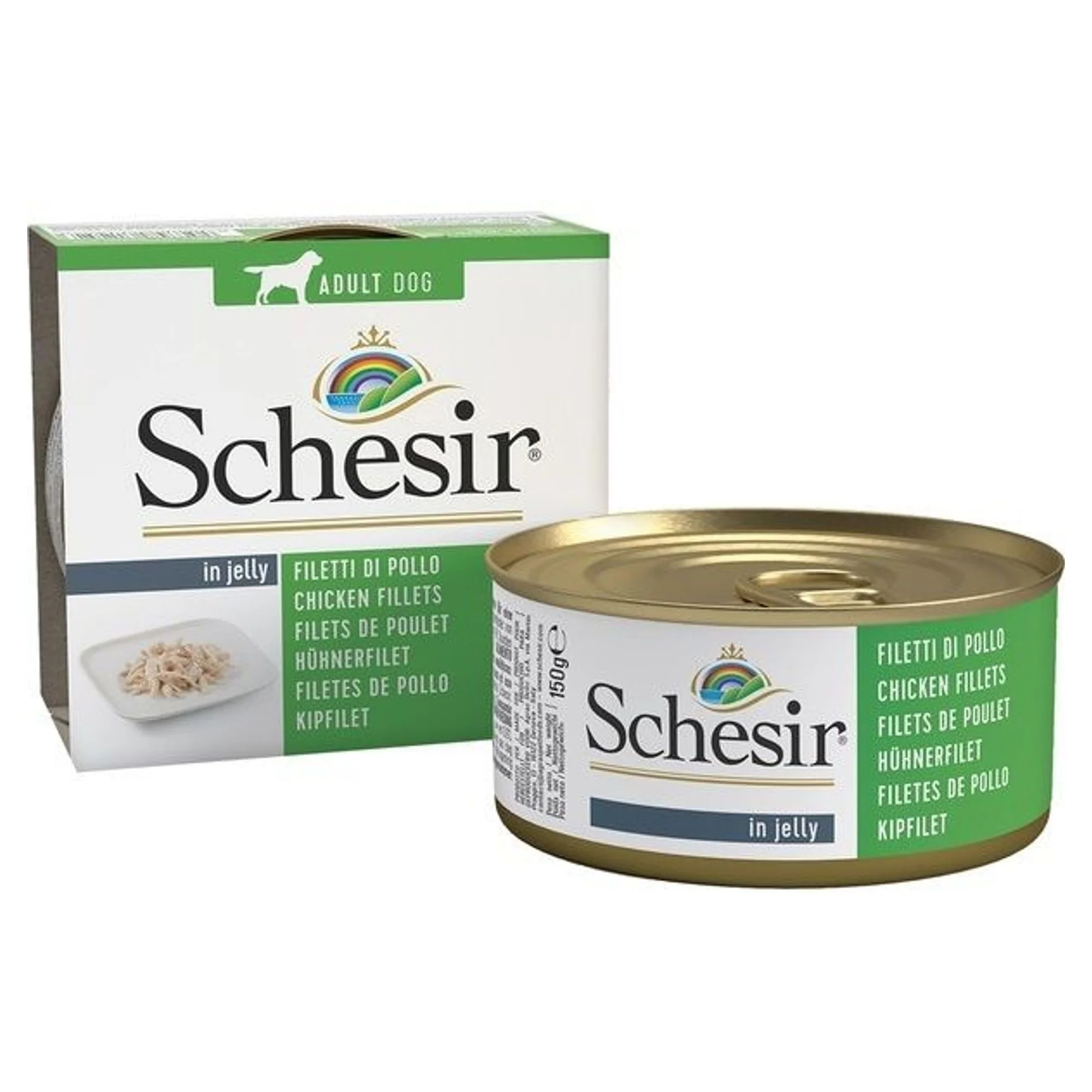 Schesir Schesir Jelly Tavuk Fileto Jöle İçinde Yetişkin Köpek Konservesi 150G