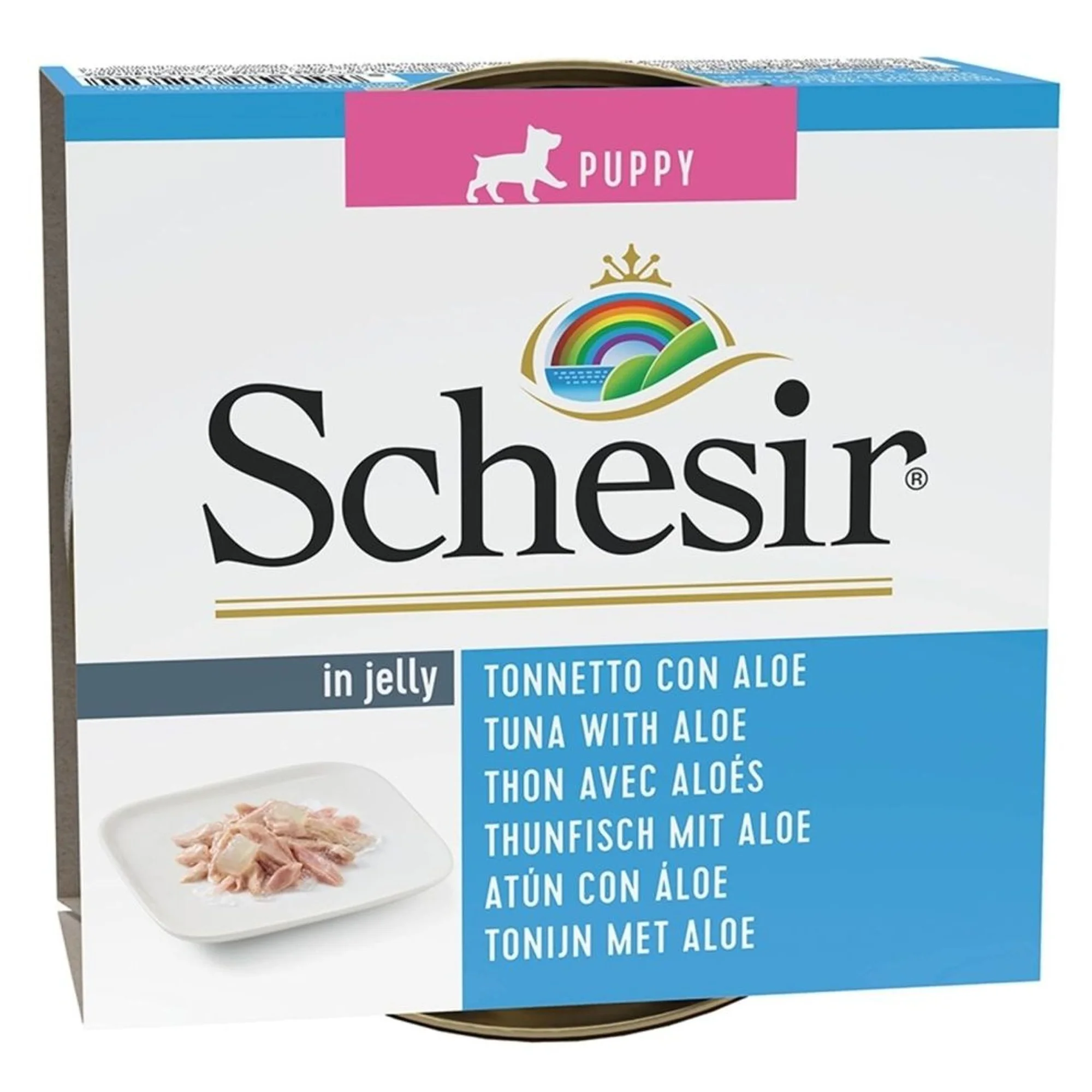 Schesir Schesir Jelly Ton Balığı ve Aloe Vera Jöle İçinde Yavru Köpek Konservesi 150G