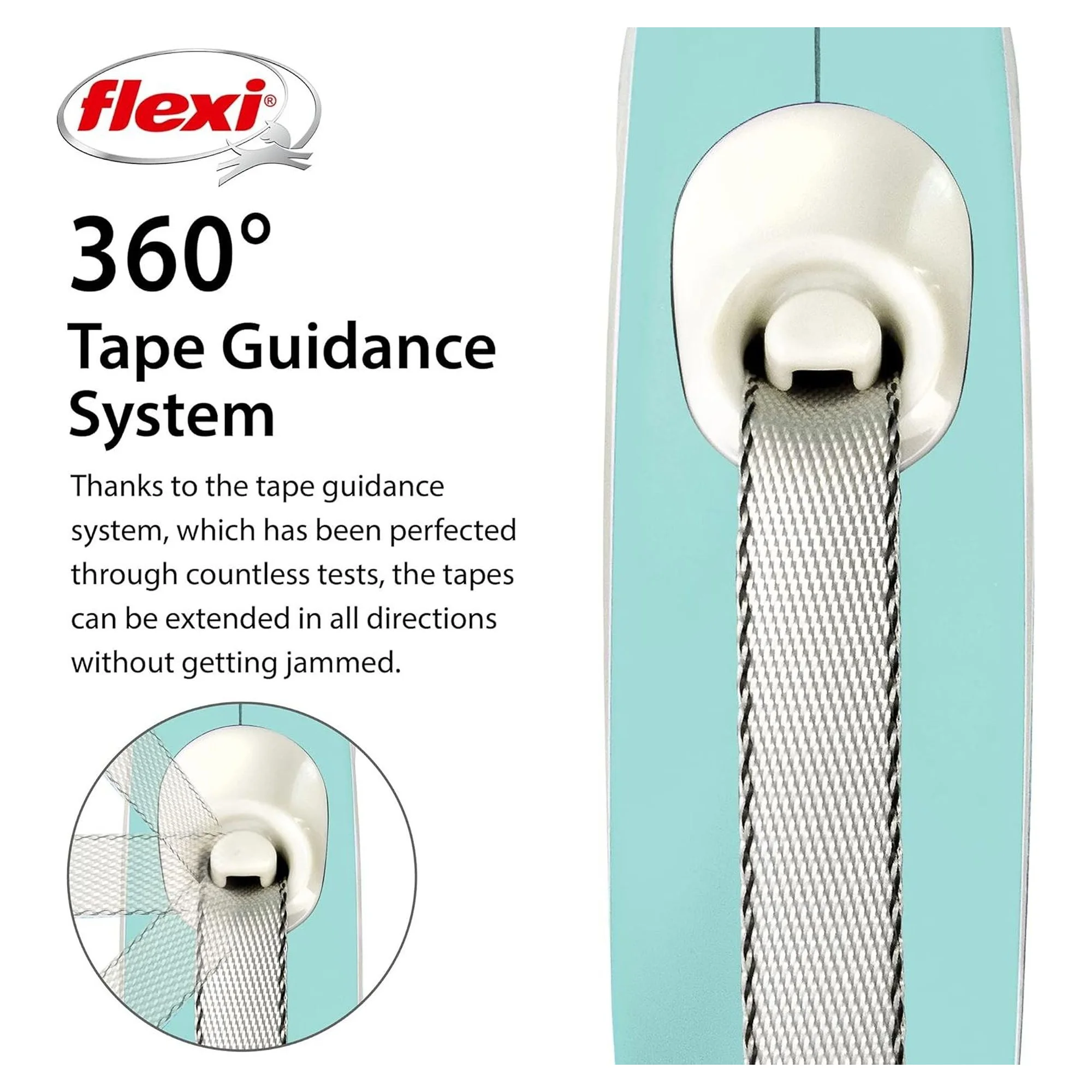 Flexi New Comfort XS Beden Açık Mavi Şerit Köpek Gezdirme Tasması 3 M — Gezdirme Kayışları, 165 g — Görsel 3