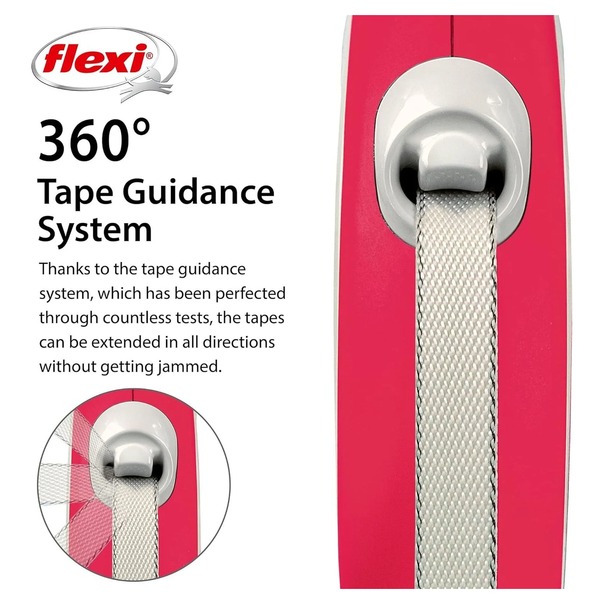 Flexi New Comfort Kırmızı XS Beden Köpek Şerit Tasma 3 M — Boyun Tasması, 330 g — Görsel 3