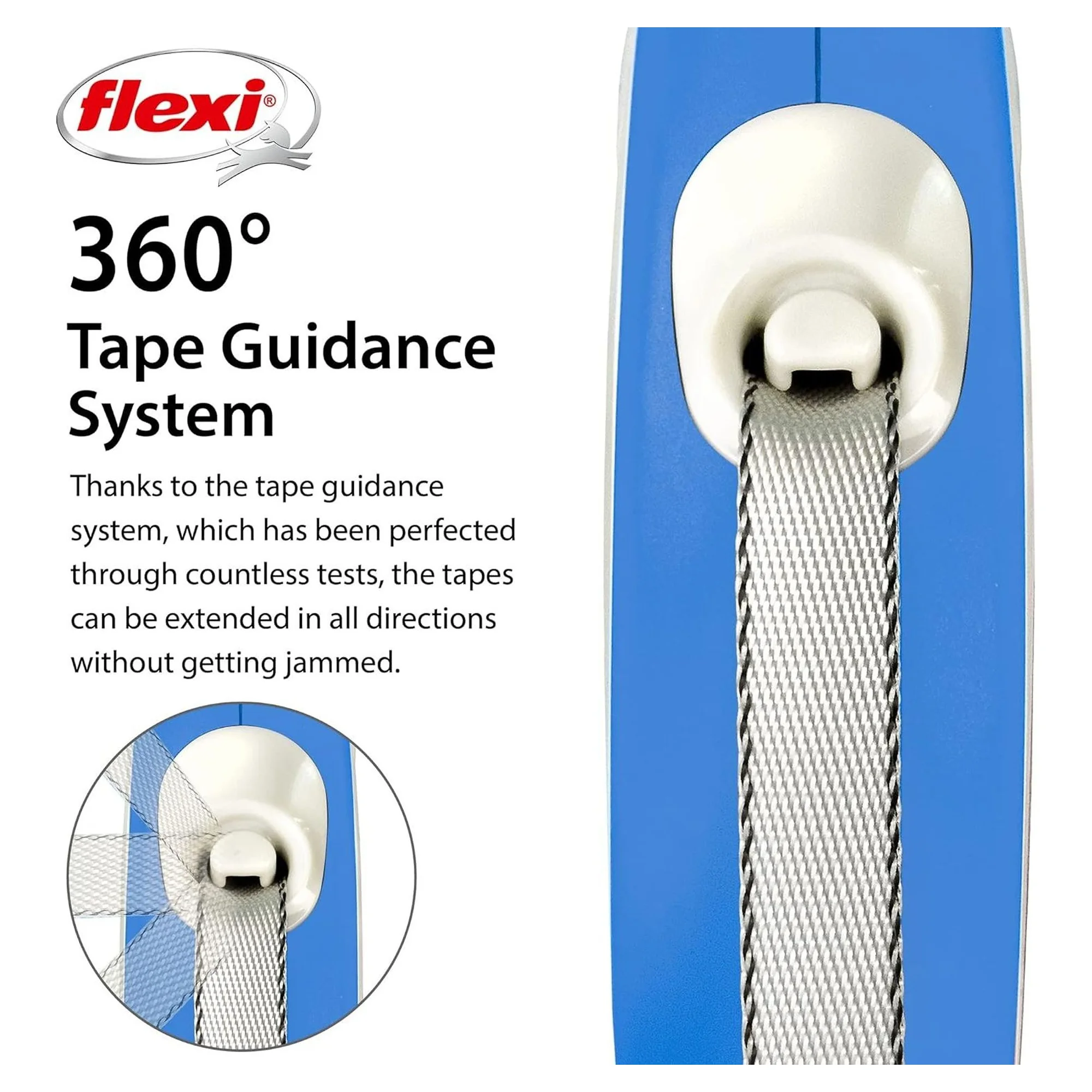 Flexi New Comfort XS Beden Mavi Şerit Köpek Tasması 3 M — Boyun Tasması, 330 g — Görsel 3