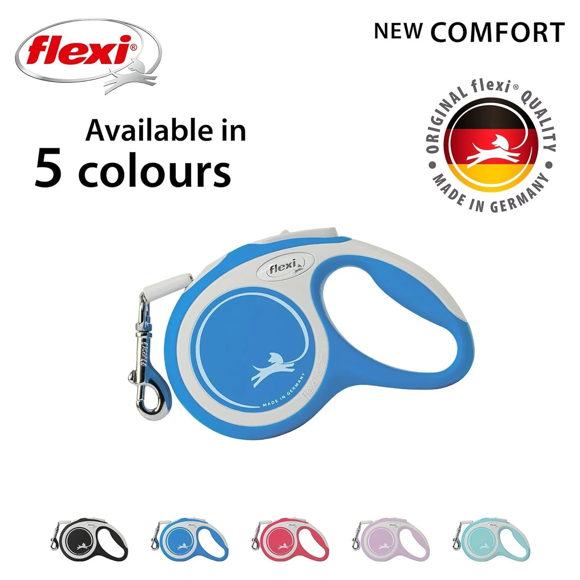 Flexi New Comfort XS Beden Mavi Şerit Köpek Tasması 3 M — Boyun Tasması, 330 g — Görsel 4