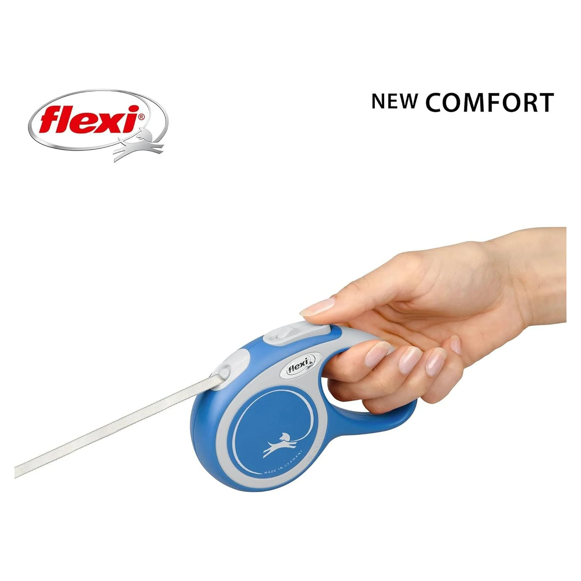 Flexi New Comfort XS Beden Mavi Şerit Köpek Tasması 3 M — Boyun Tasması, 330 g — Görsel 6