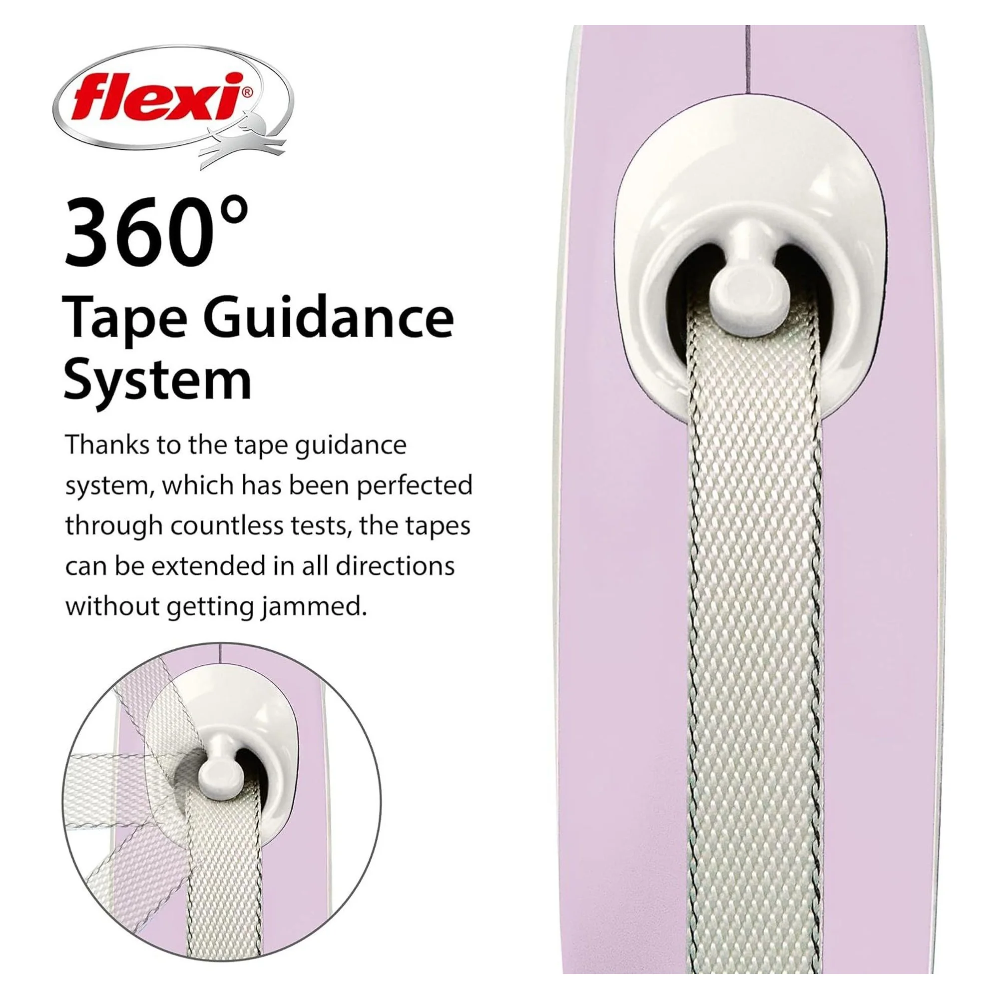 Flexi New Comfort Pembe XS Beden Şerit Köpek Gezdirme Kayışı 3 M — Gezdirme Kayışları, 165 g — Görsel 3