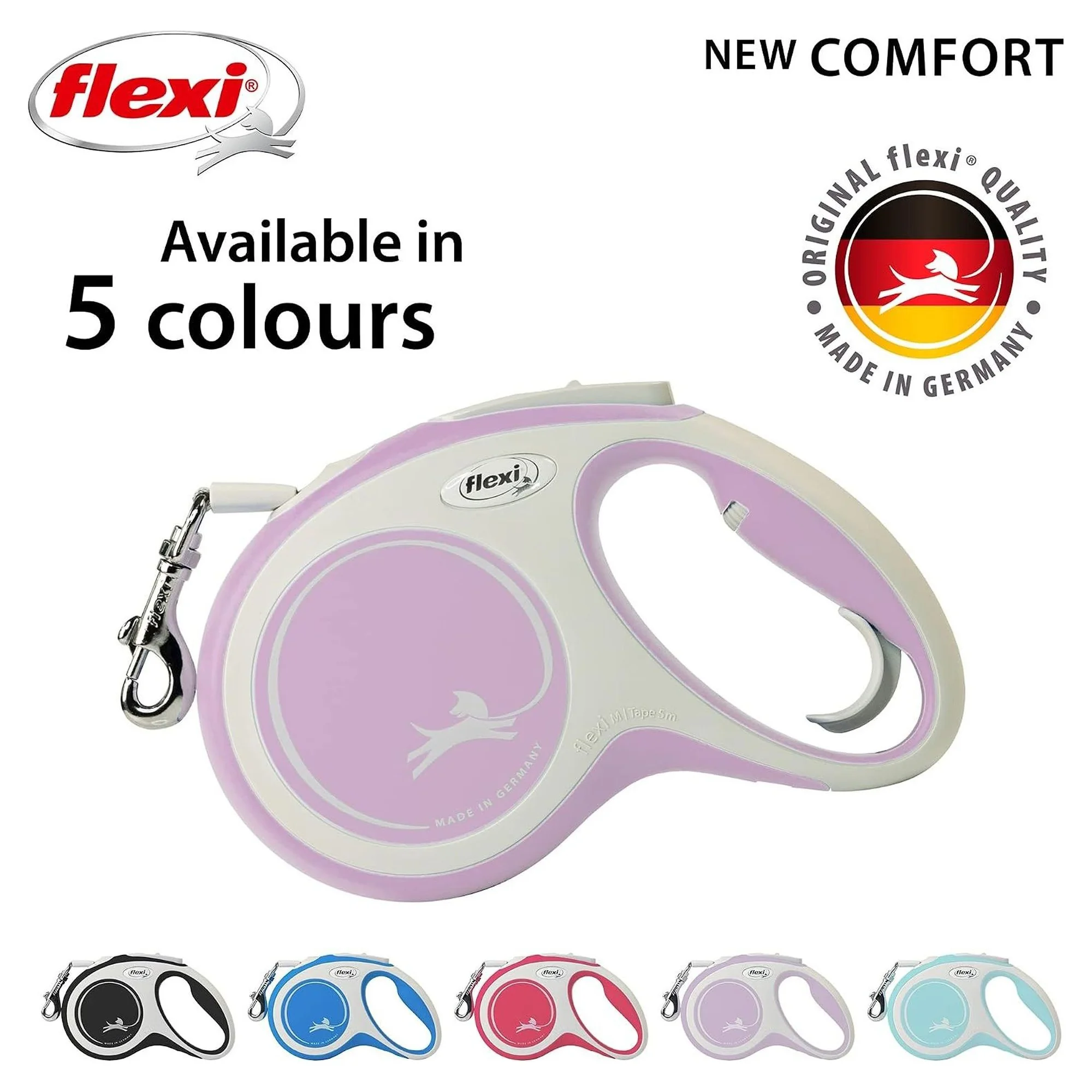 Flexi New Comfort Pembe XS Beden Şerit Köpek Gezdirme Kayışı 3 M — Gezdirme Kayışları, 165 g — Görsel 5