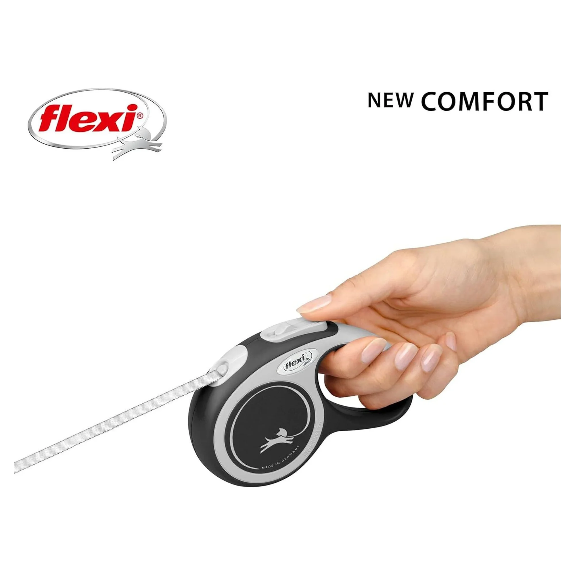 Flexi New Comfort XS Siyah Şerit Köpek Gezdirme Tasması 3 M — Gezdirme Kayışları, 165 g — Görsel 5