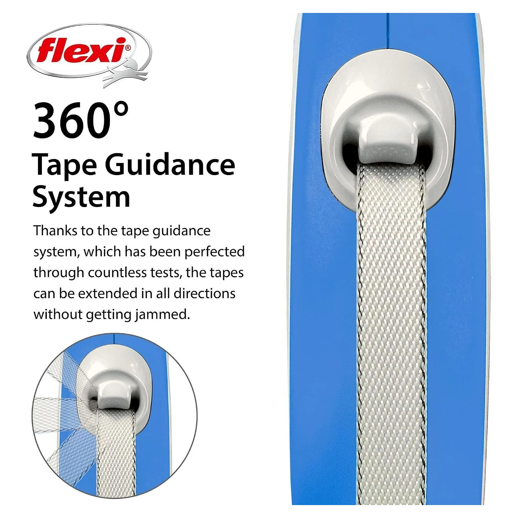 Flexi New Comfort Mavi S Beden Şerit Köpek Gezdirme Kayışı 5 M — Gezdirme Kayışları, 265 g — Görsel 3