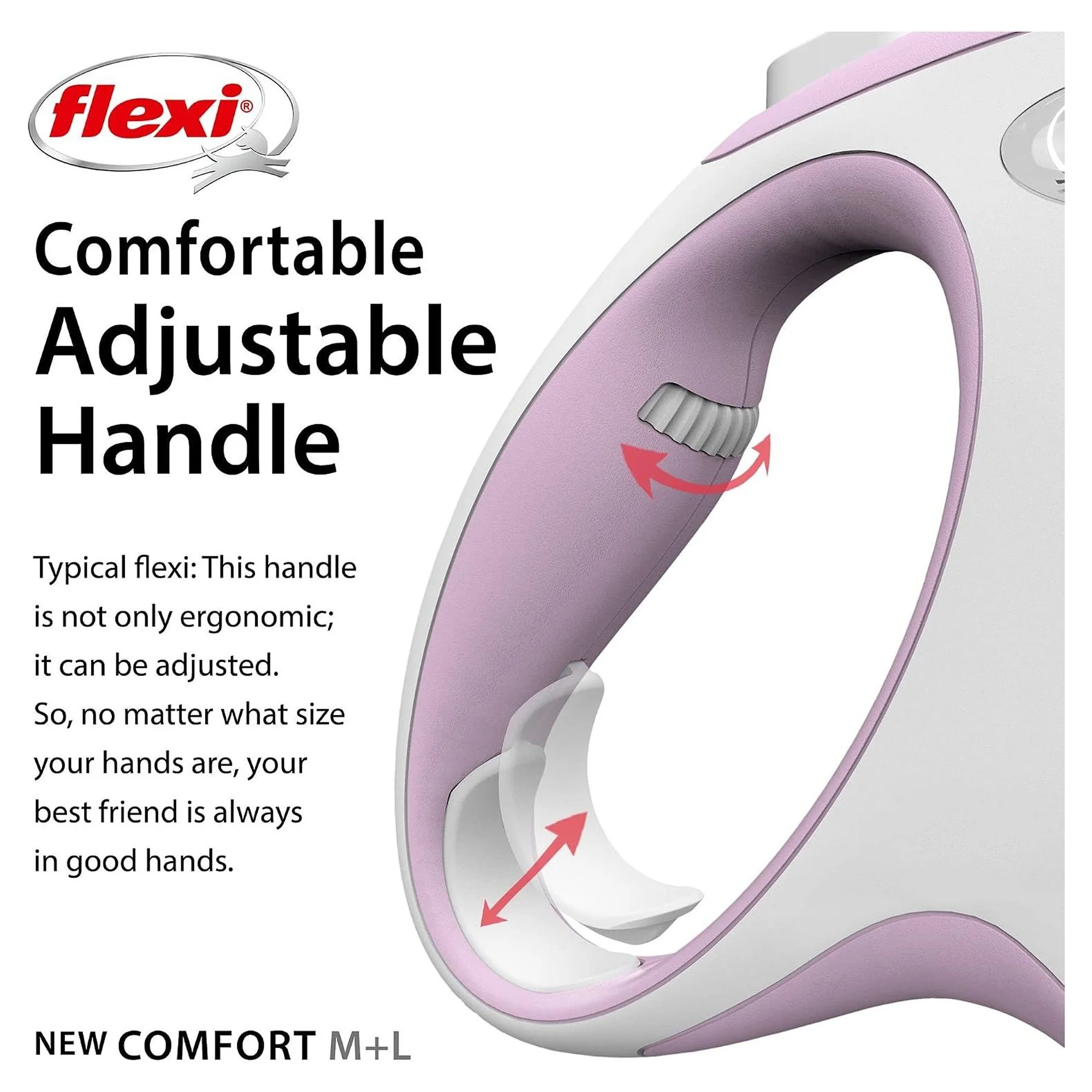Flexi New Comfort Pembe S Beden Şerit Köpek Gezdirme Kayışı 5 M — Gezdirme Kayışları, 370 g — Görsel 4