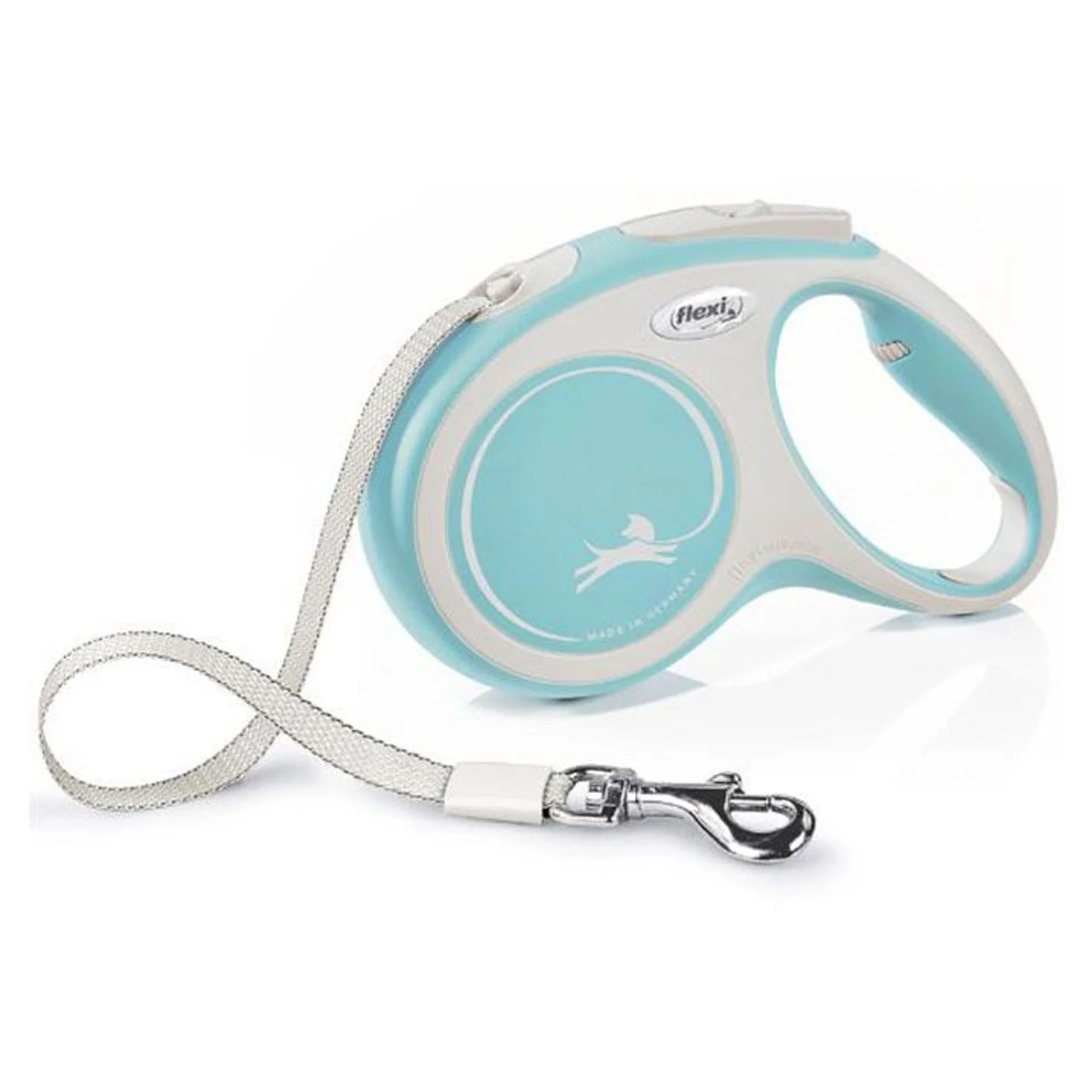 Flexi Flexi New Comfort M Beden Açık Mavi  Şerit Köpek Gezdirme Tasması 5 M