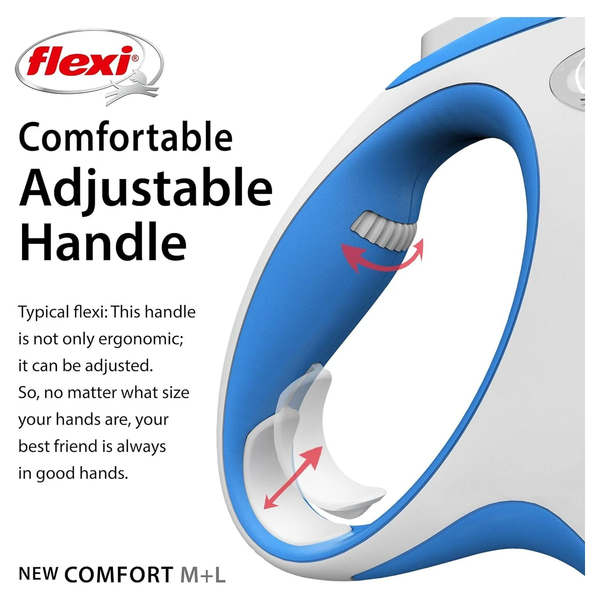 Flexi New Comfort M Beden Mavi Şerit Köpek Tasması 5 M — Boyun Tasması, 440 g — Görsel 4