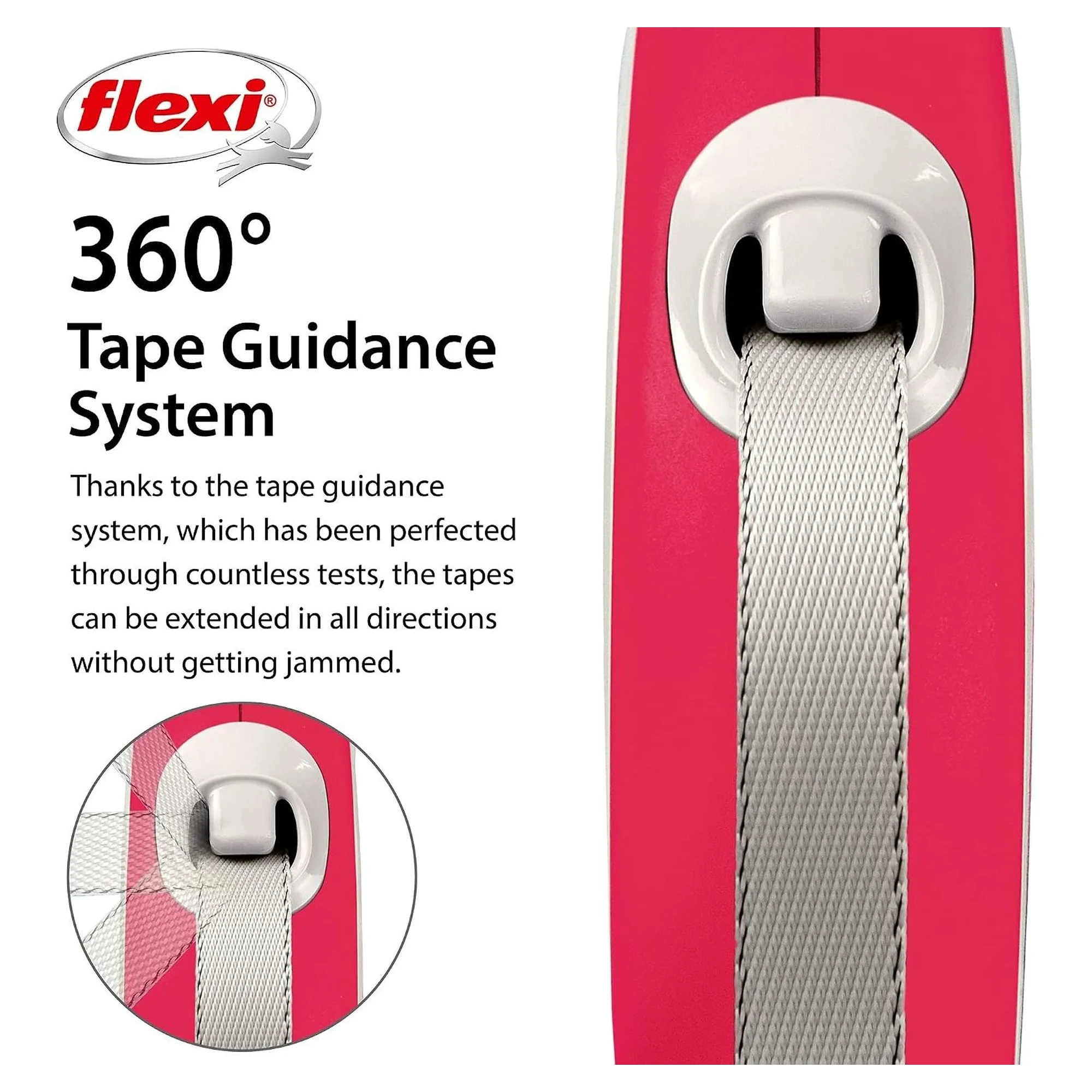 Flexi New Comfort L Beden Kırmızı Şerit Tasma 5 M — Boyun Tasması — Görsel 3