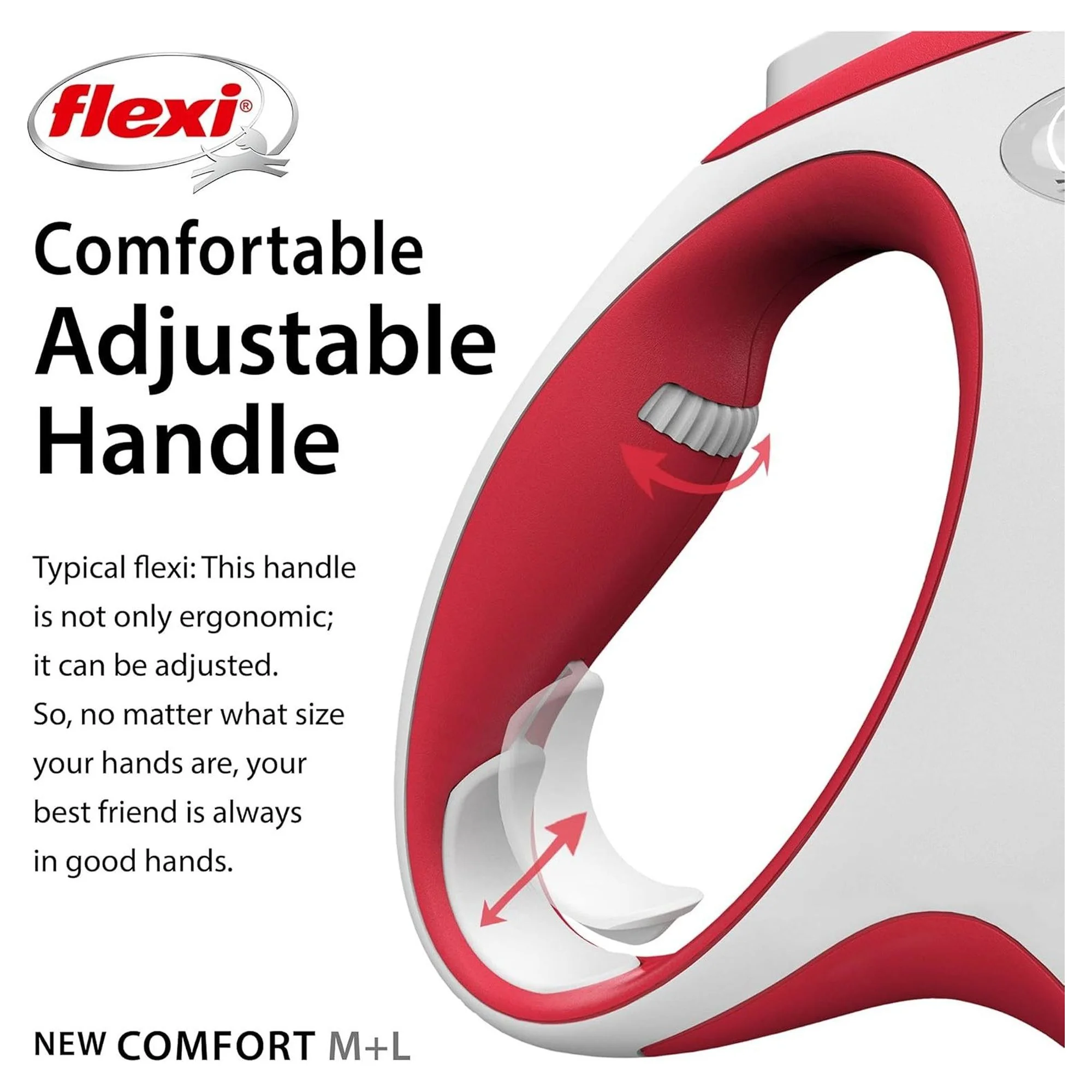 Flexi New Comfort L Beden Kırmızı Şerit Tasma 5 M — Boyun Tasması — Görsel 4