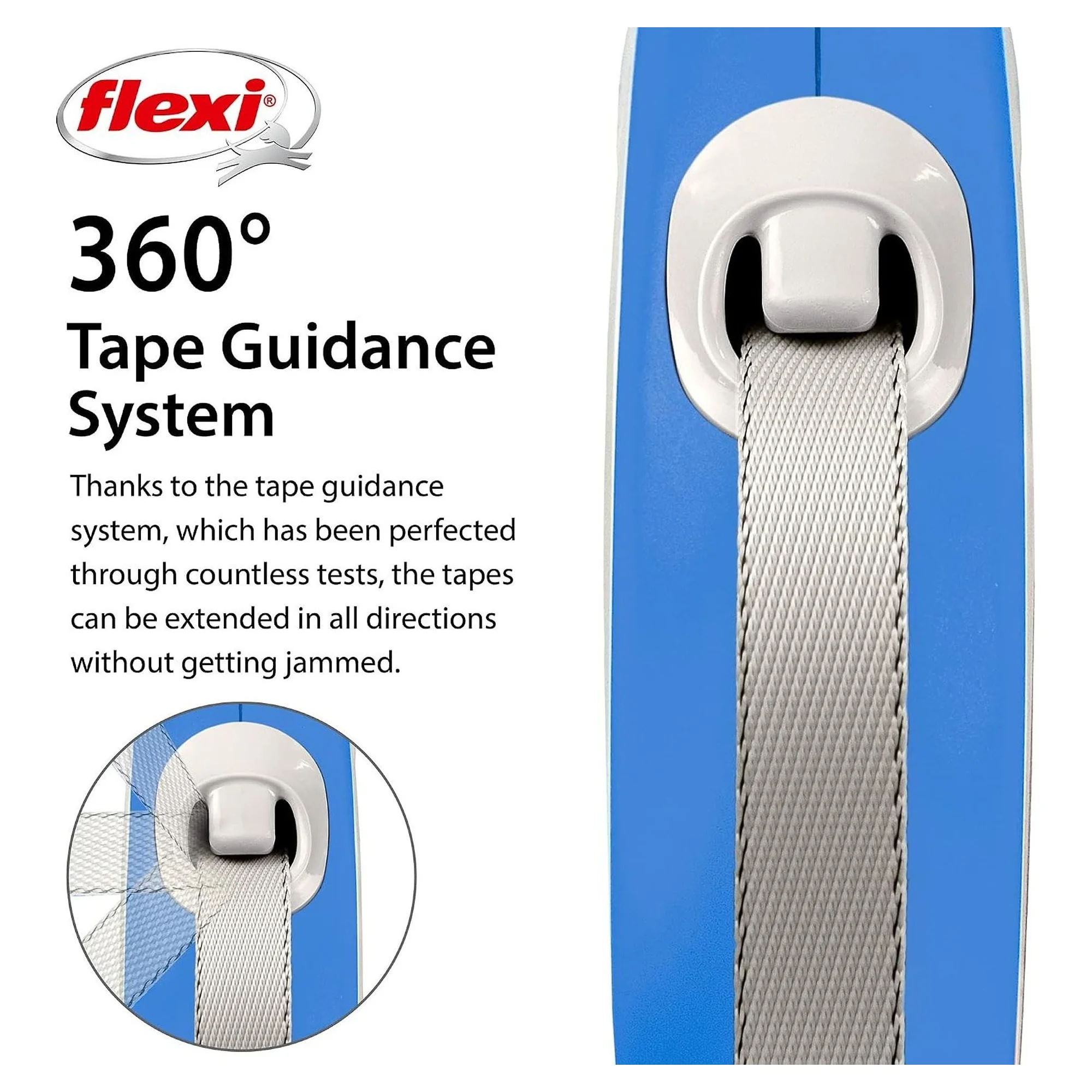 Flexi New Comfort Mavi L Beden Şerit Köpek Gezdirme Kayışı 5 M — Gezdirme Kayışları, 590 g — Görsel 3