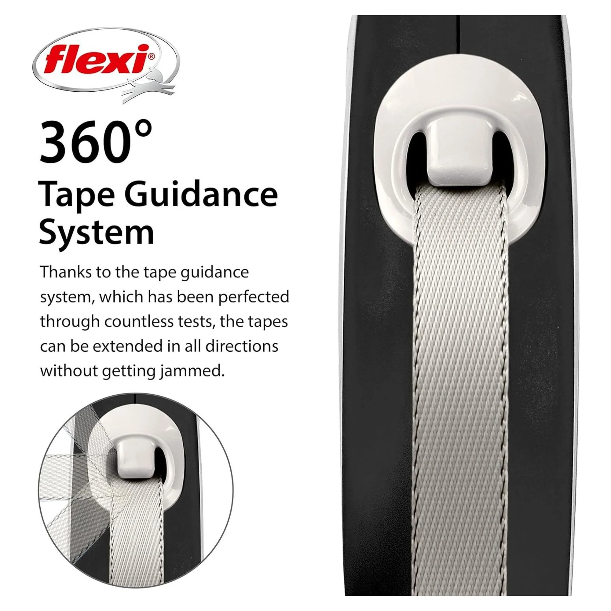 Flexi New Comfort Siyah L Beden Köpek Gezdirme Kayışı 5 M — Gezdirme Kayışları, 590 g — Görsel 4
