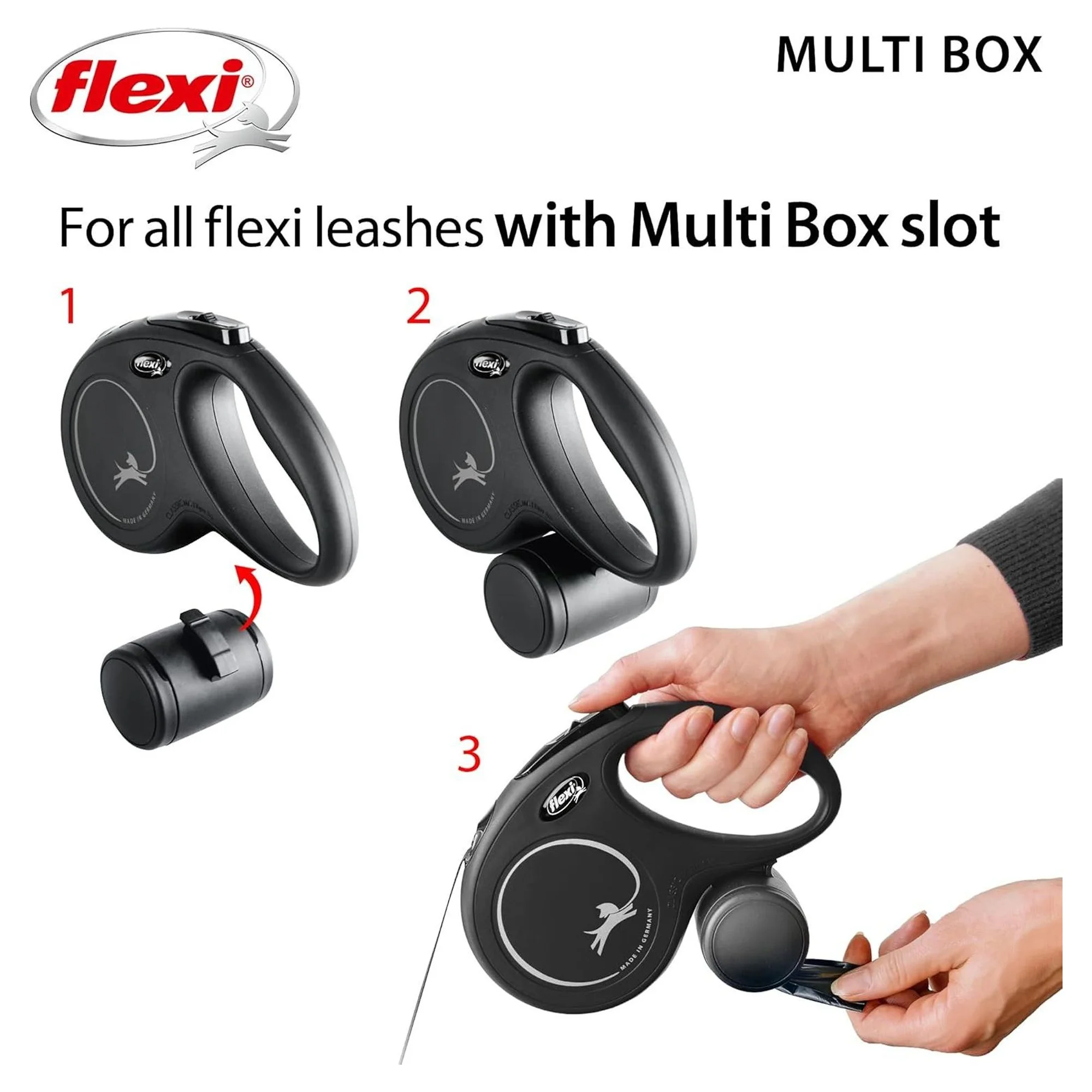 Flexi Siyah Multibox Köpek Tasma Aksesuarı — Giyim ve Aksesuar, 110 g — Görsel 4