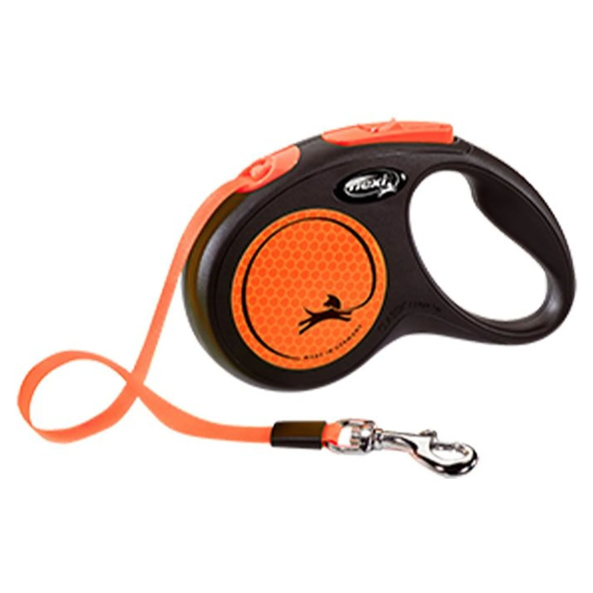 Flexi Flexi New Neon S Beden Turuncu 5MT Şerit Tasma