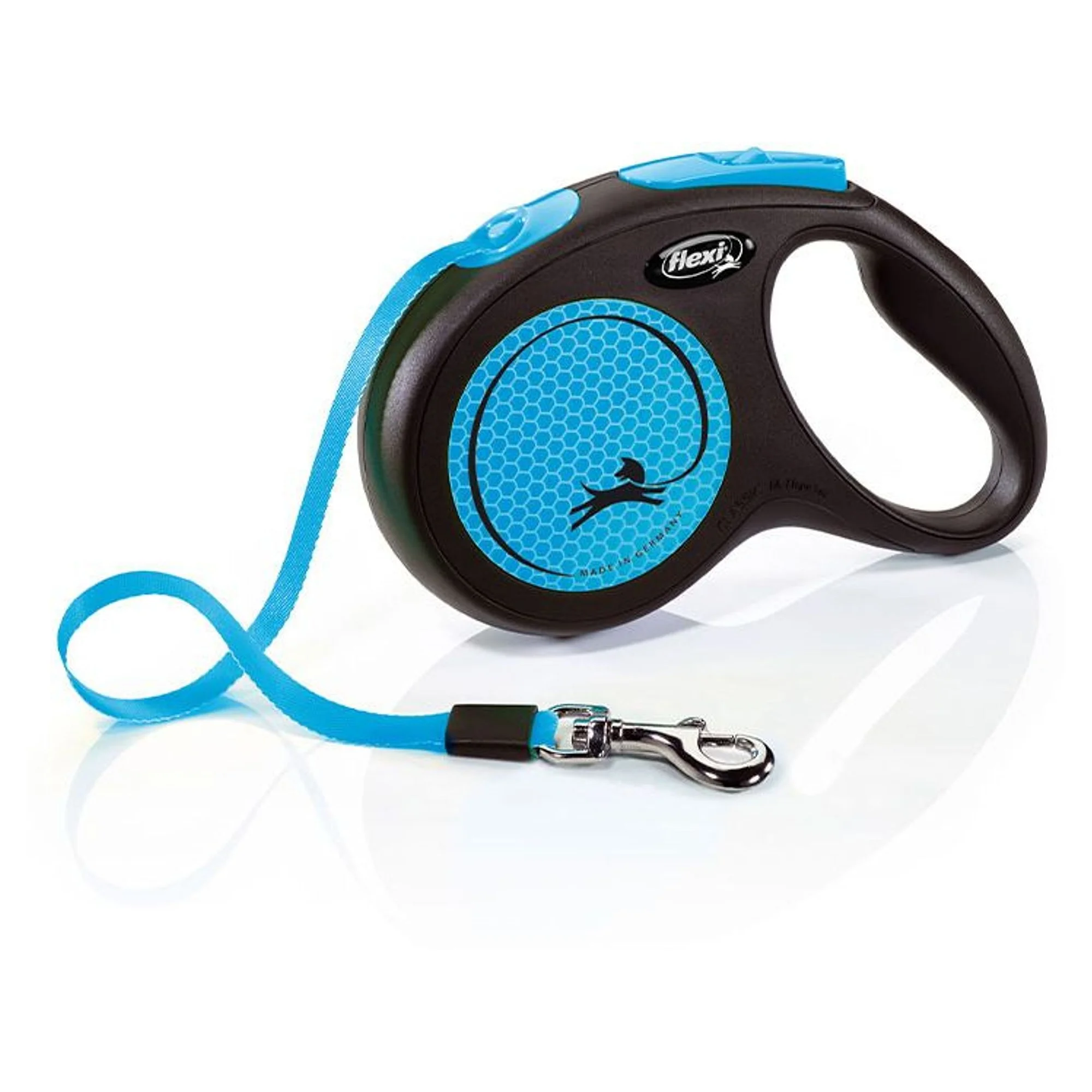 Flexi Flexi New Neon Mavi Şerit Köpek Tasması 5 M