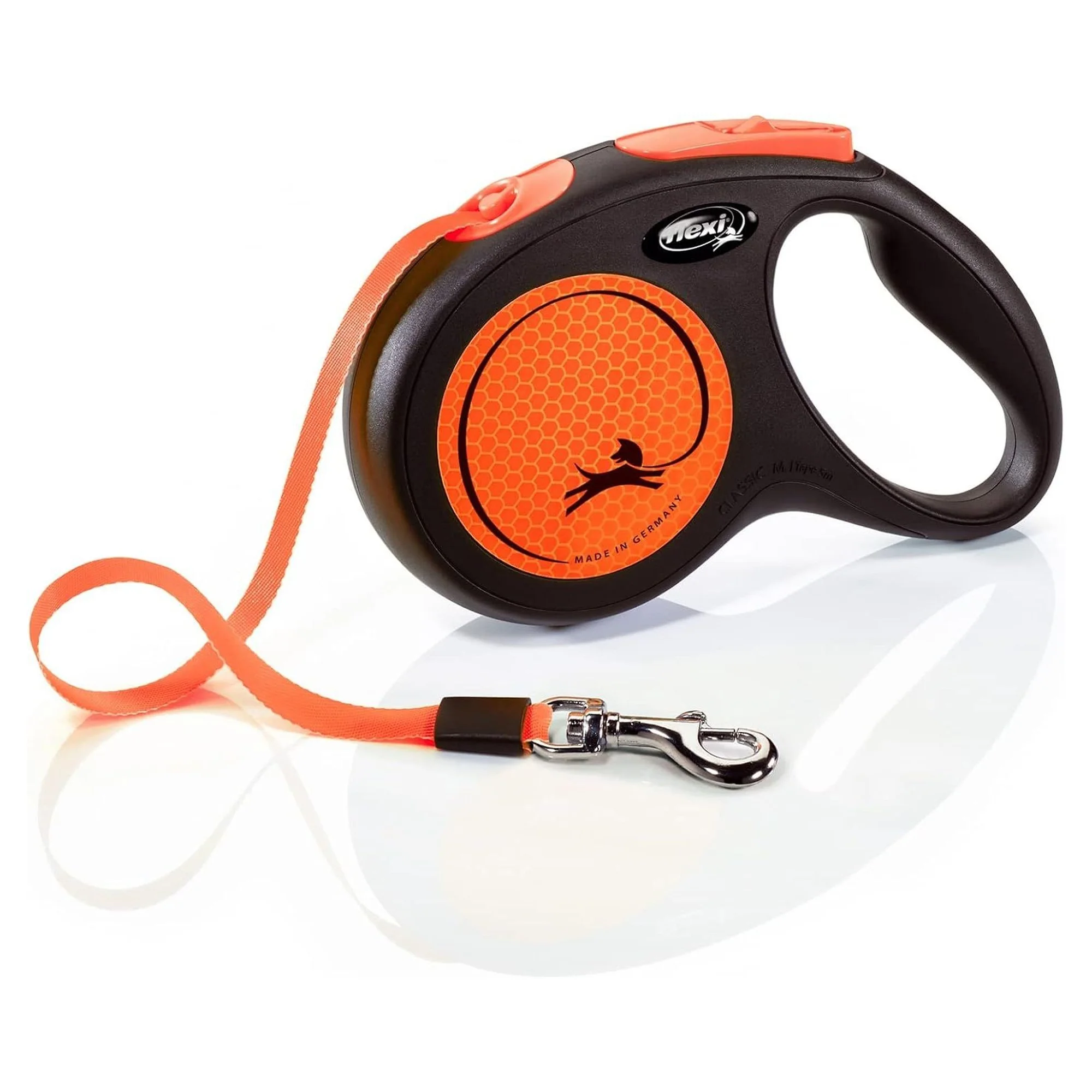 Flexi New Neon Turuncu M Beden Şerit Köpek Tasması 5 M