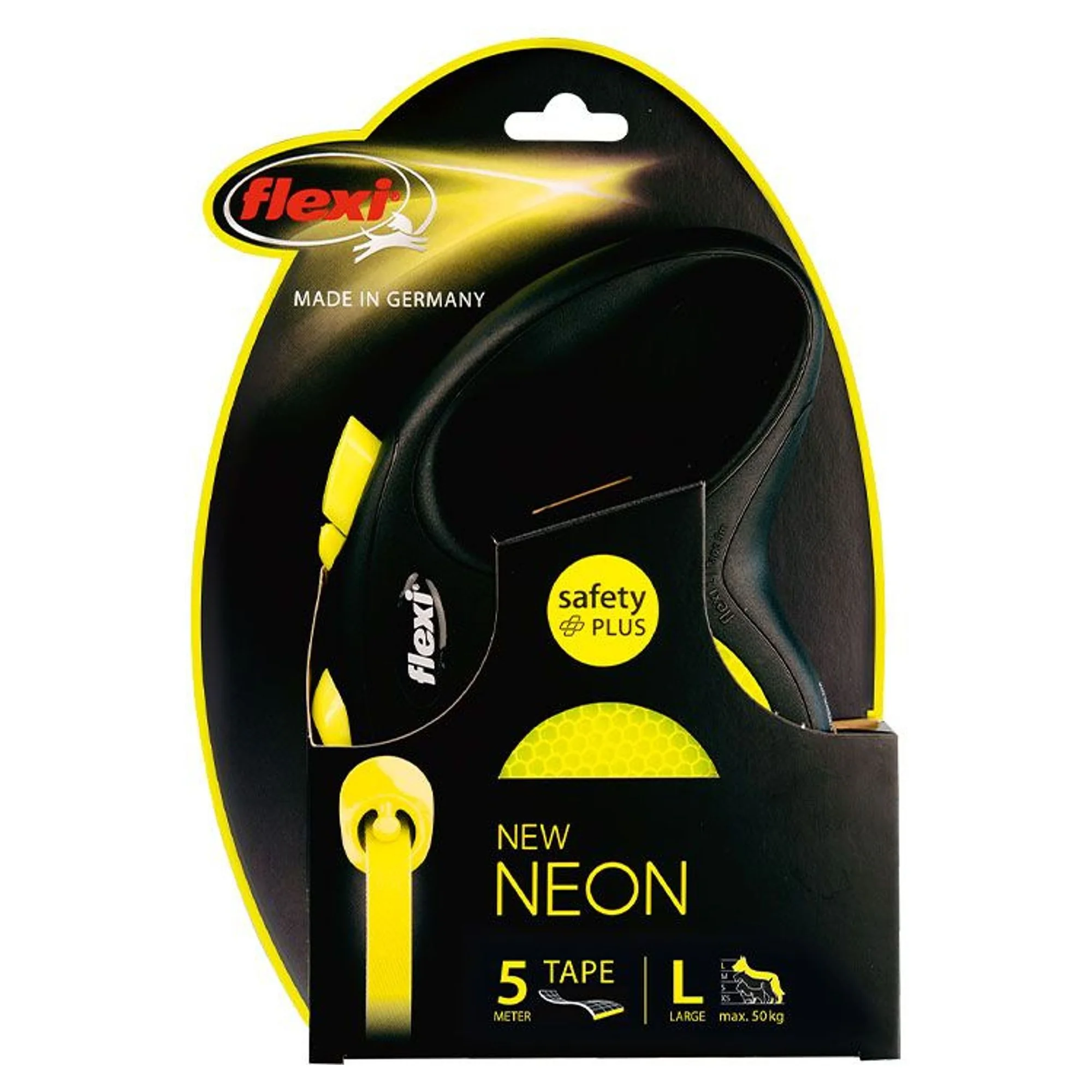 Flexi Flexi New Neon L Beden Şerit Köpek Gezdirme Kayışı 5 M