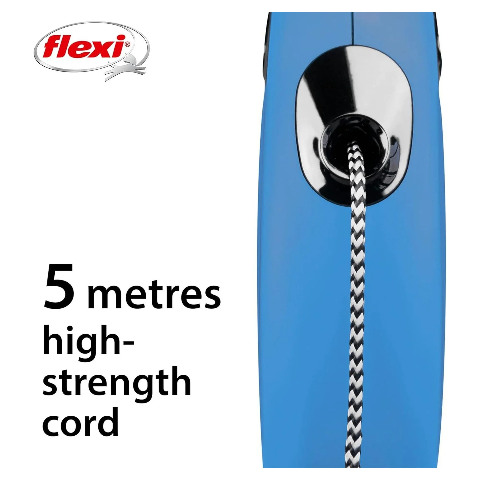 Flexi New Classic S Beden Mavi İpli Köpek Gezdirme Kayışı 5 M — Gezdirme Kayışları, 370 g — Görsel 3
