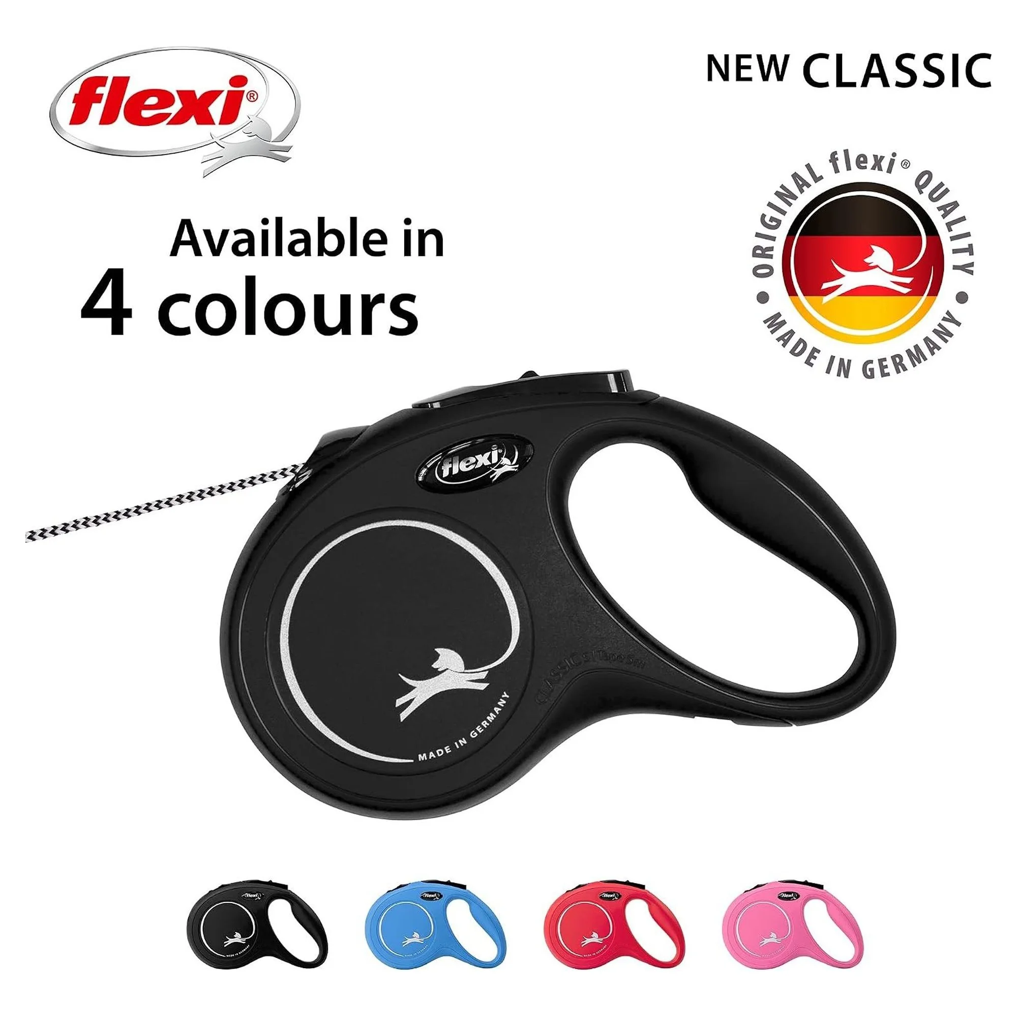 Flexi New Classic S Beden Siyah İpli Köpek Boyun Tasması 5 M — 330 g — Görsel 5